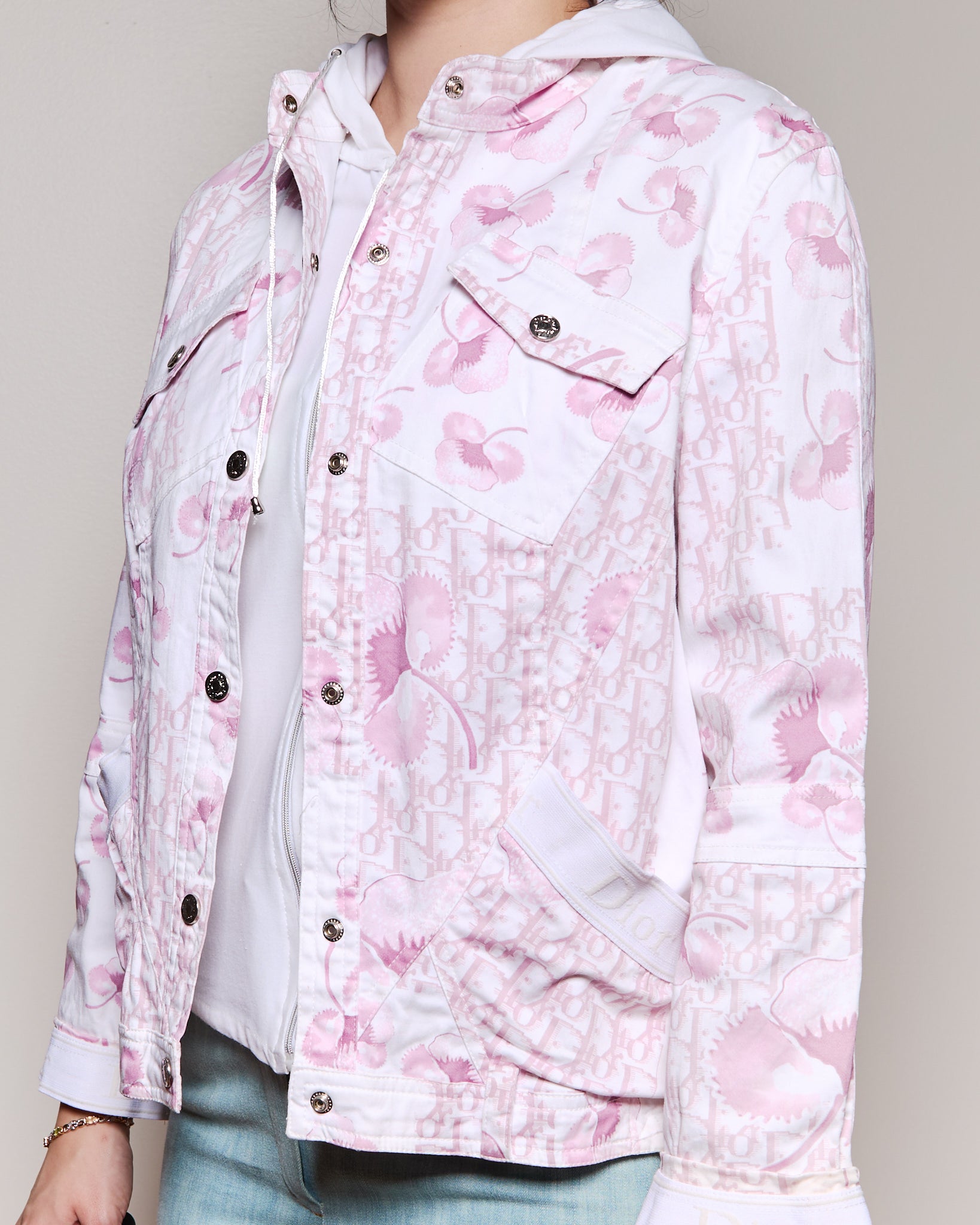 Christian Dior by John Galliano Cherry Blossom Trotter Printed Jacket
