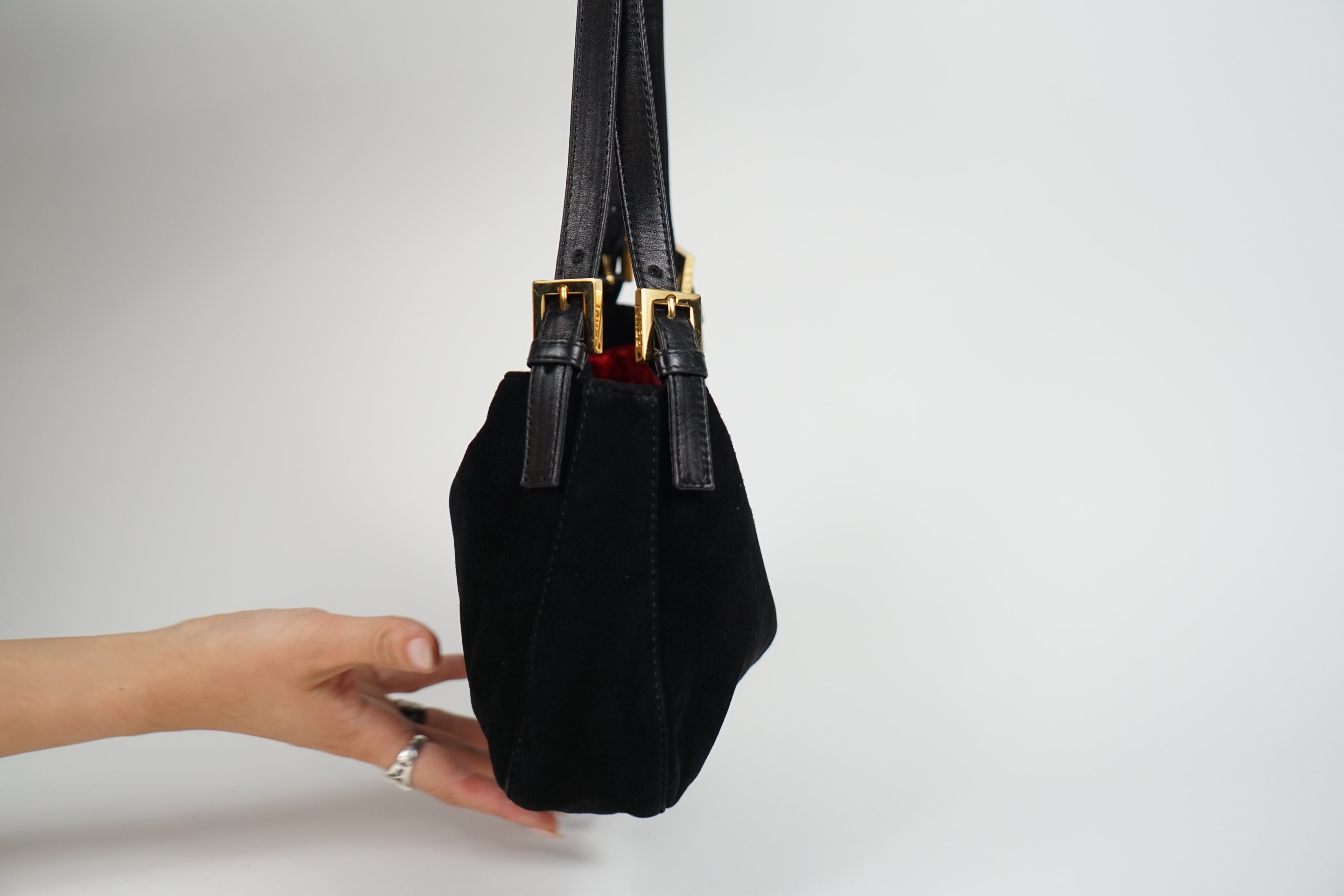 Vintage Suede Limited Edition Fendi Baguette Shoulder Bag