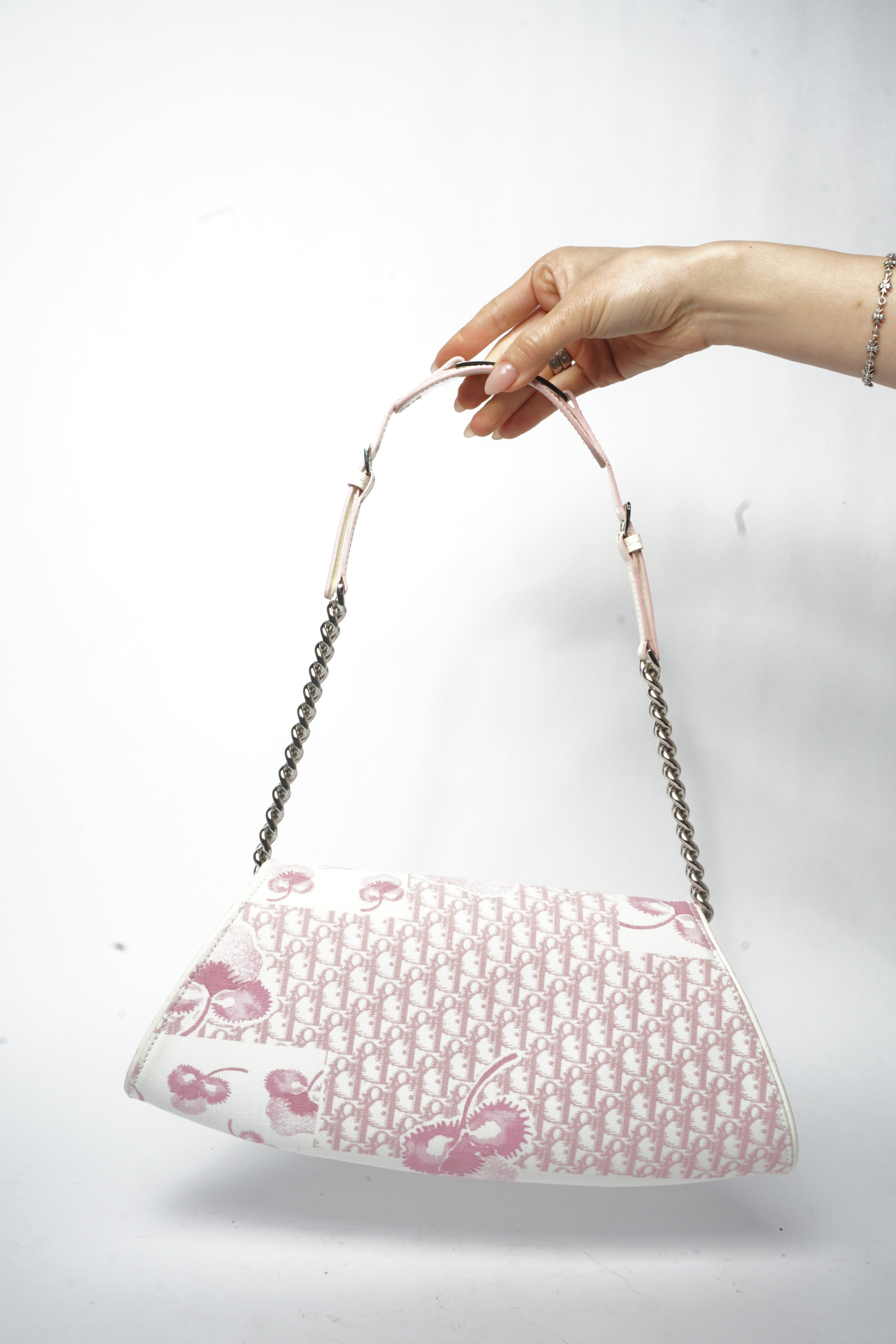 2000's Dior Cherry Blossom Girly Chain Shoulder Bag by John Galliano