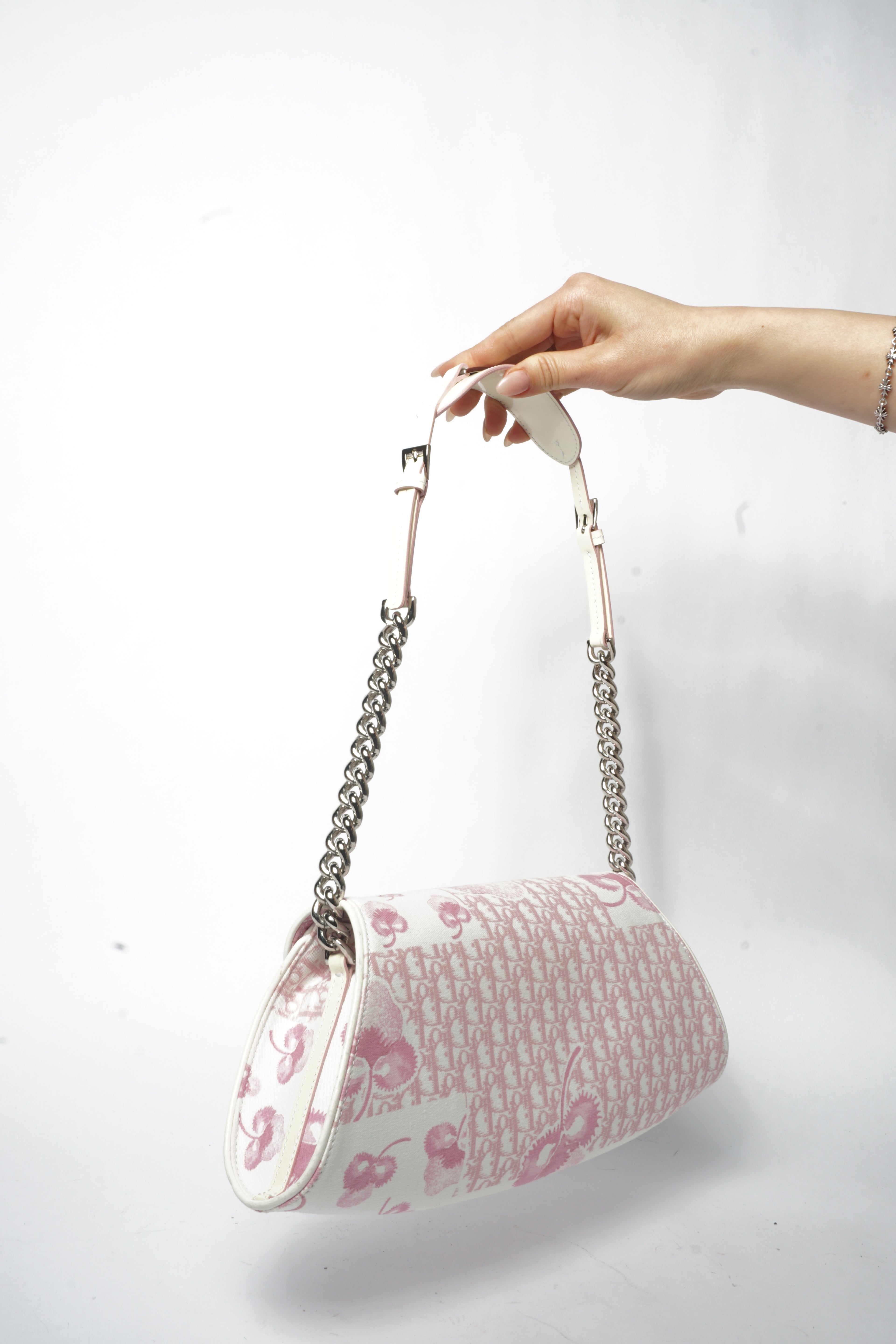 2000's Dior Cherry Blossom Girly Chain Shoulder Bag by John Galliano