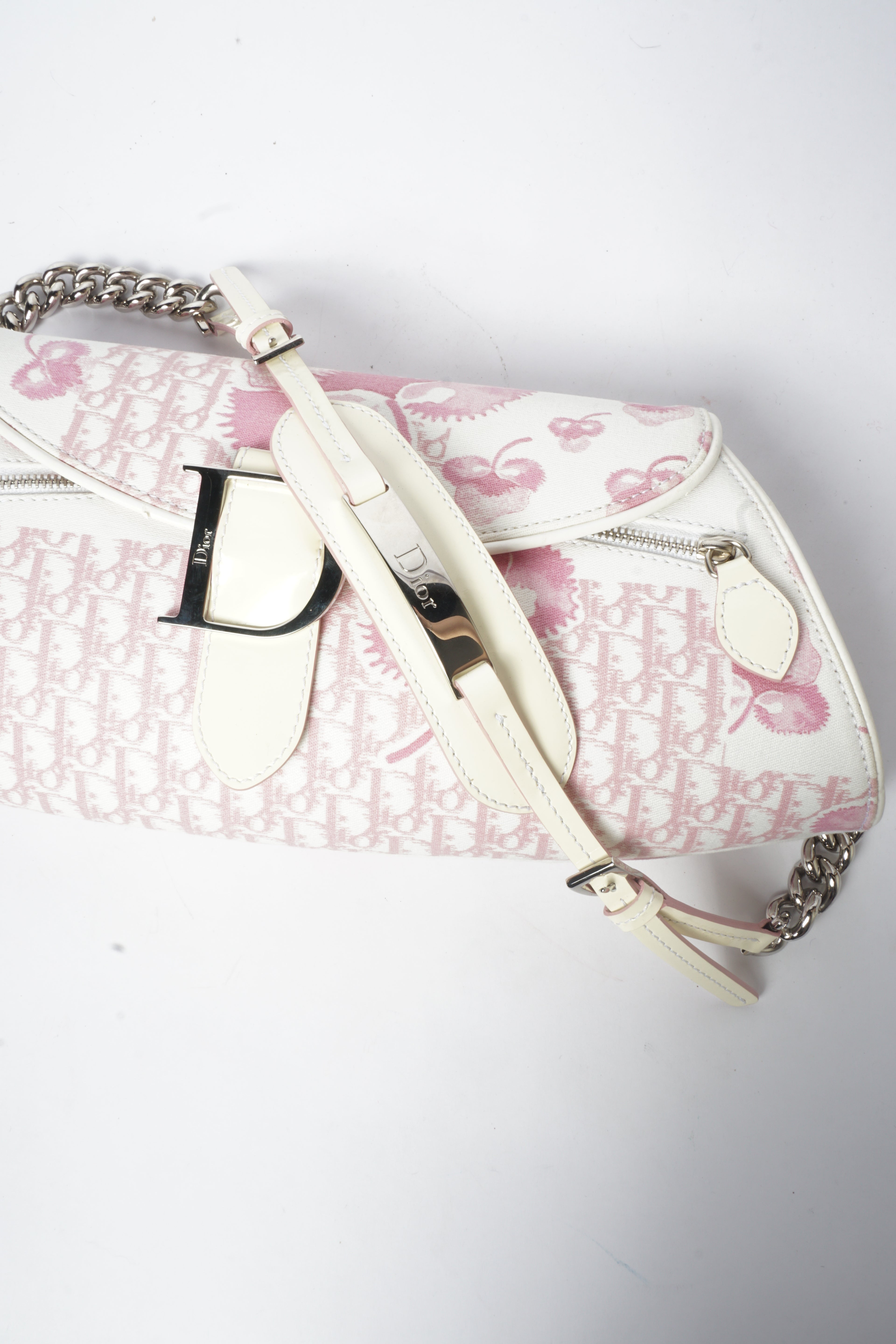2000's Dior Cherry Blossom Girly Chain Shoulder Bag by John Galliano