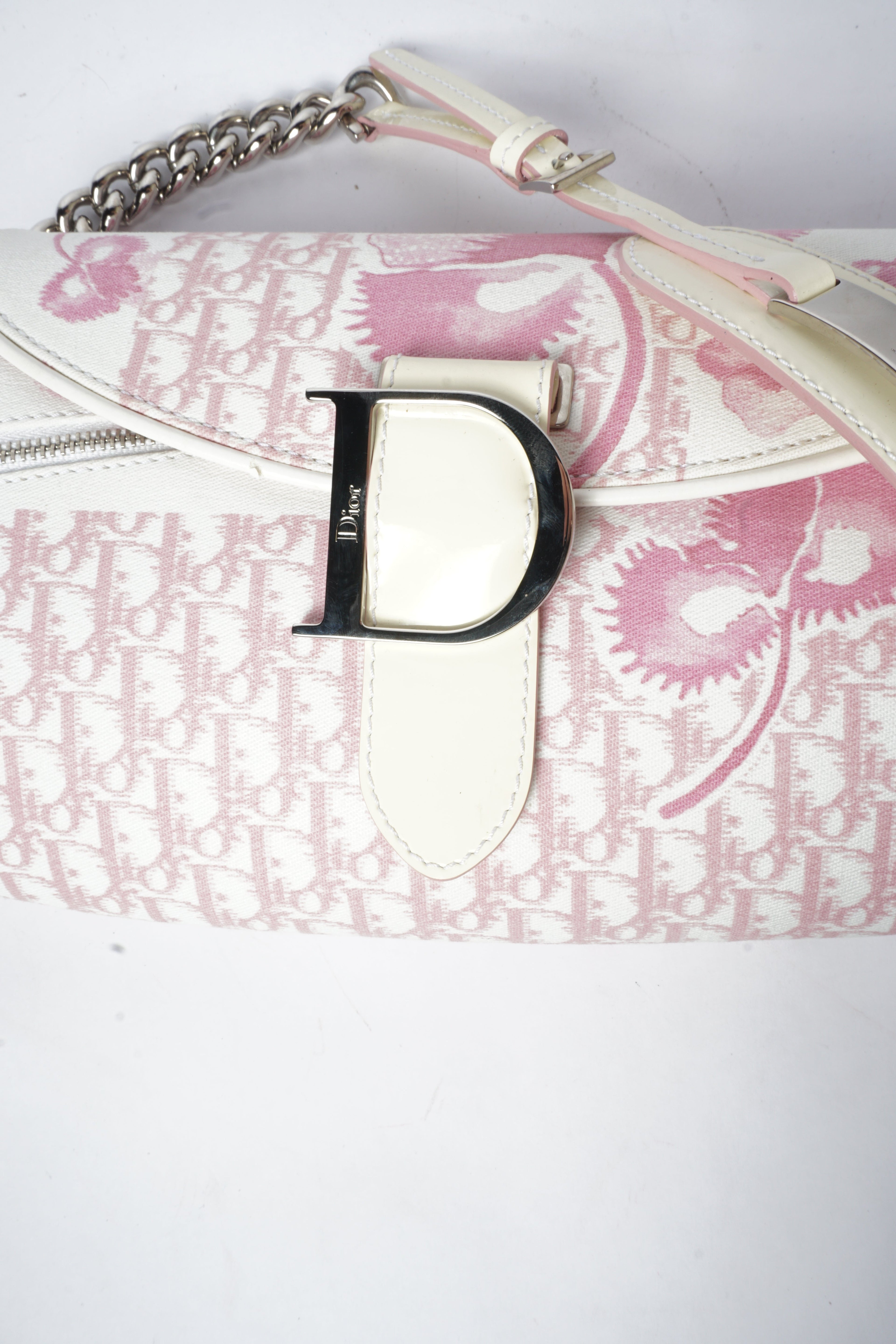 2000's Dior Cherry Blossom Girly Chain Shoulder Bag by John Galliano
