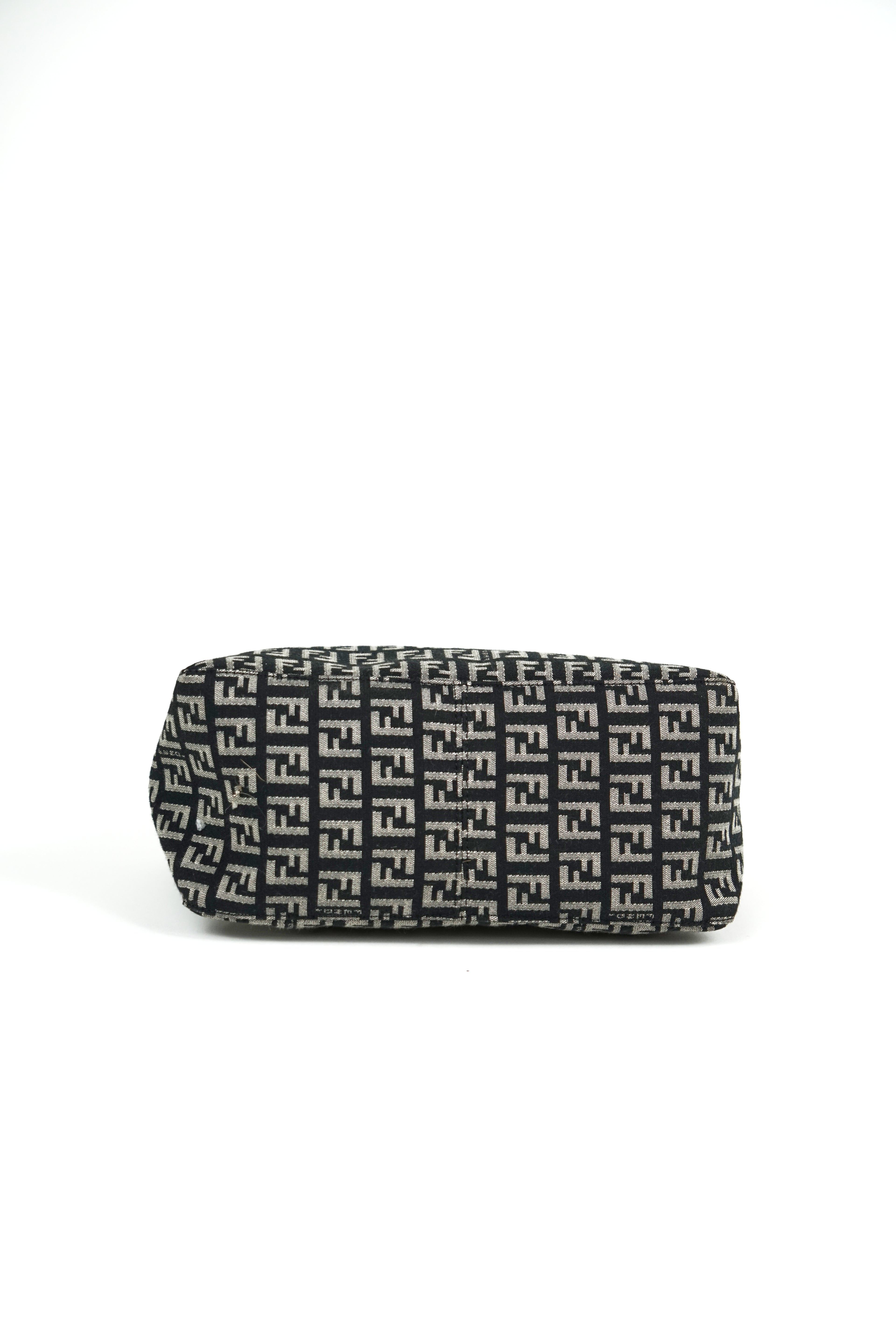 Fendi Black and White Zucchino Pochette