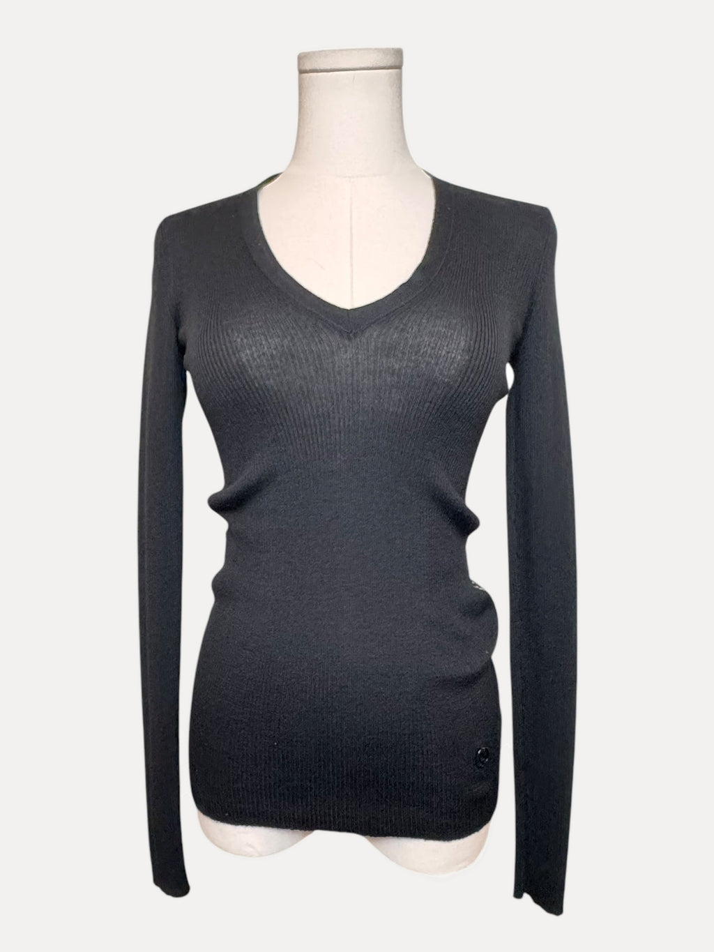 Gucci Black Sweater w/ Lace Back Panel