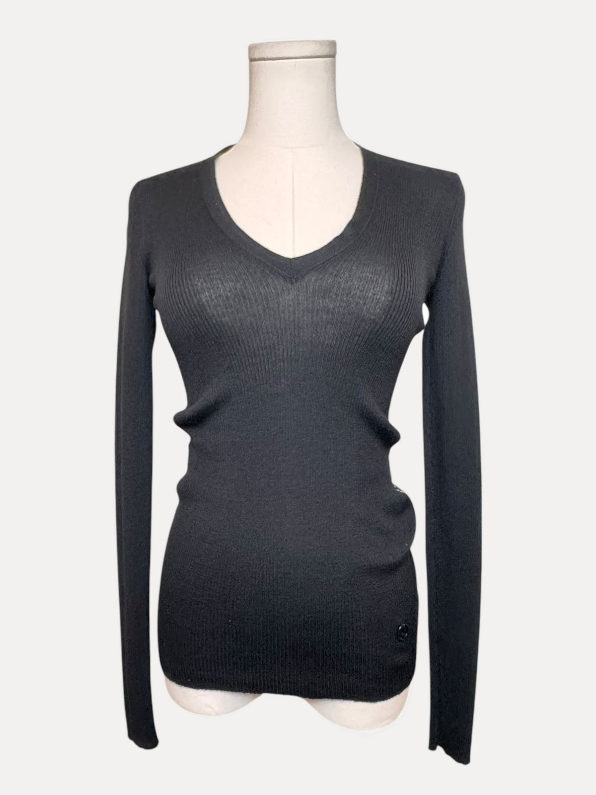 Gucci Black Sweater w/ Lace Back Panel