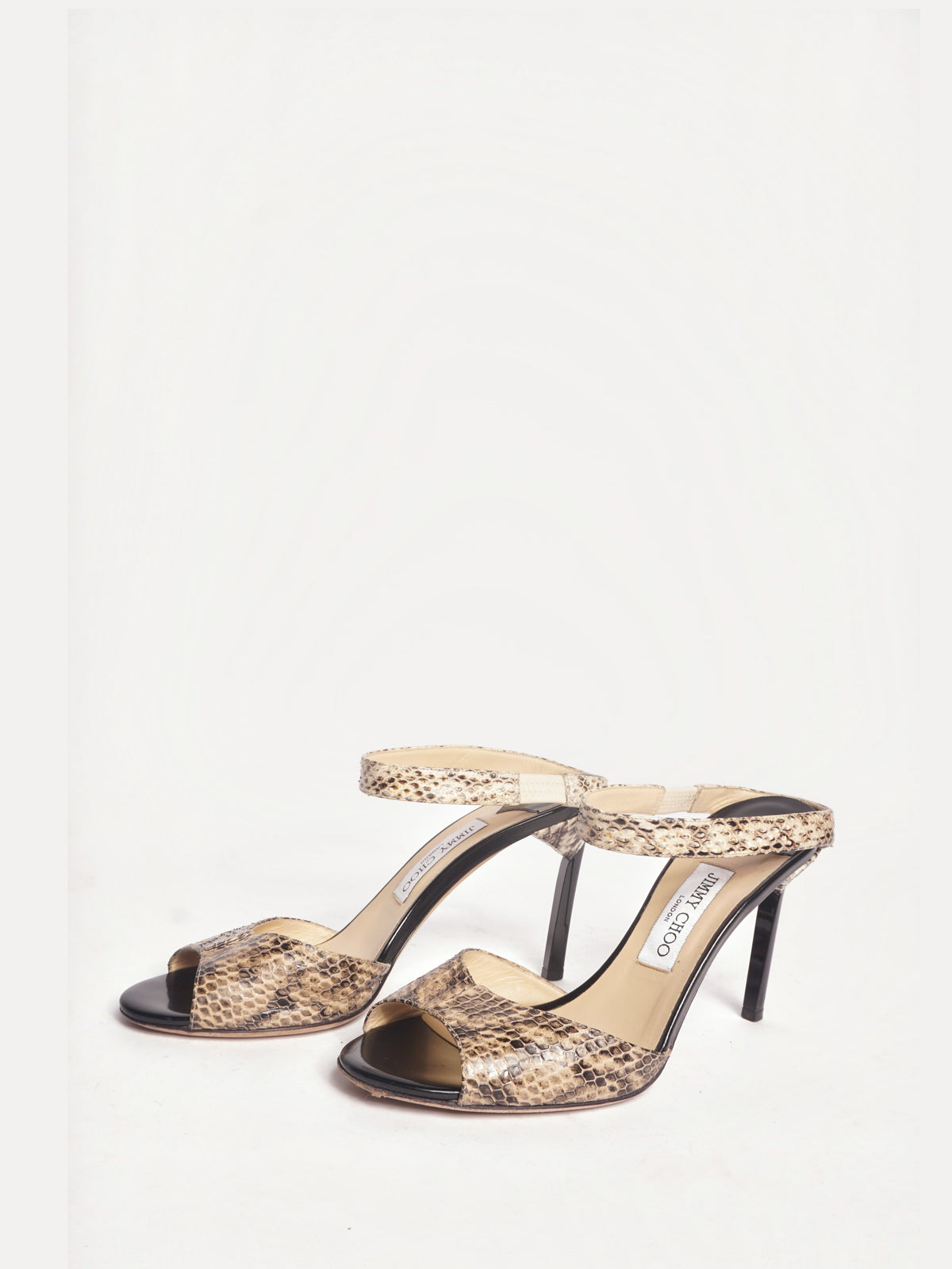 Jimmy Choo Snakeskin Mules