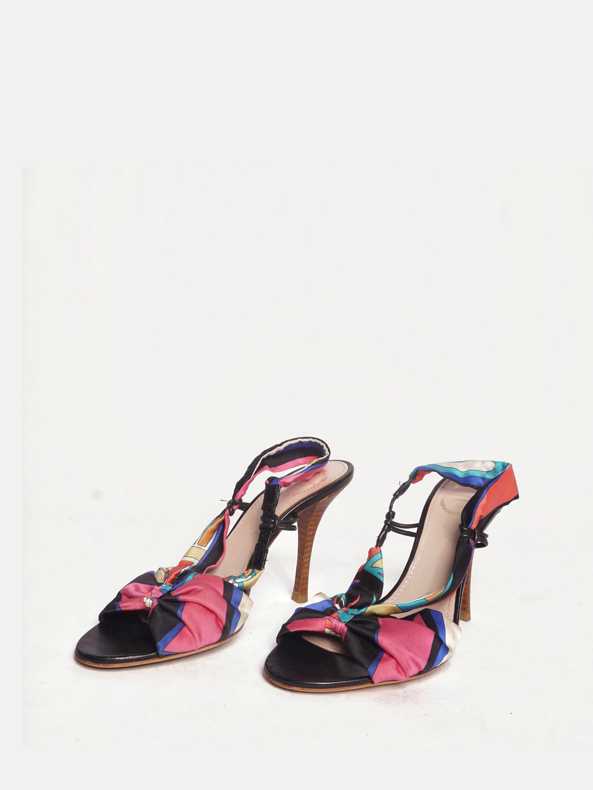Emilio Pucci Multicolor Slingback Heels