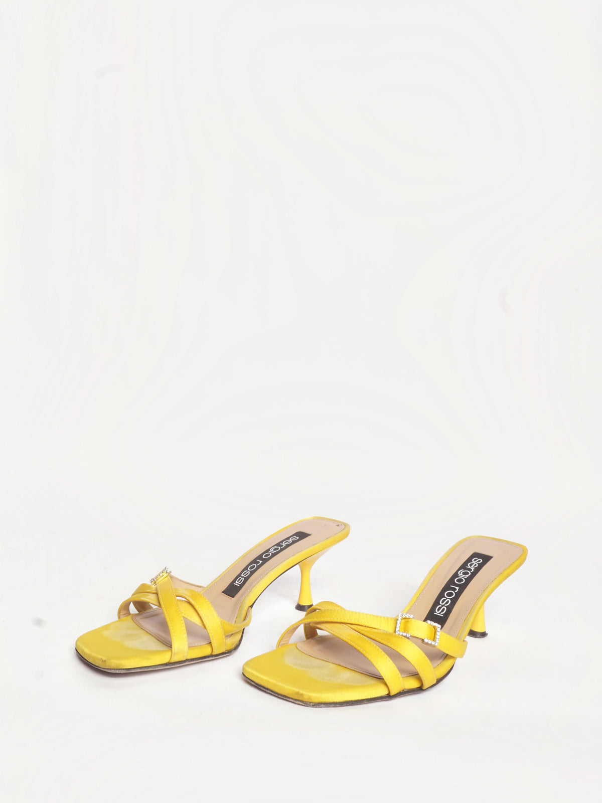 Sergio Rossi Yellow Mini Prince Heeled Sandals