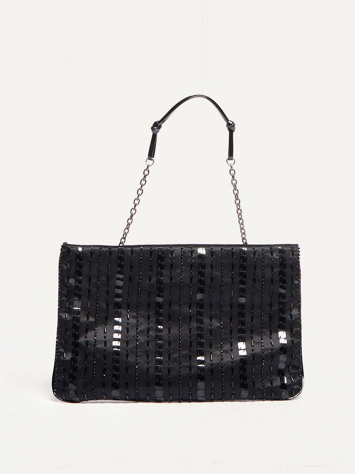00’s Prada Black Satin Evening Bag