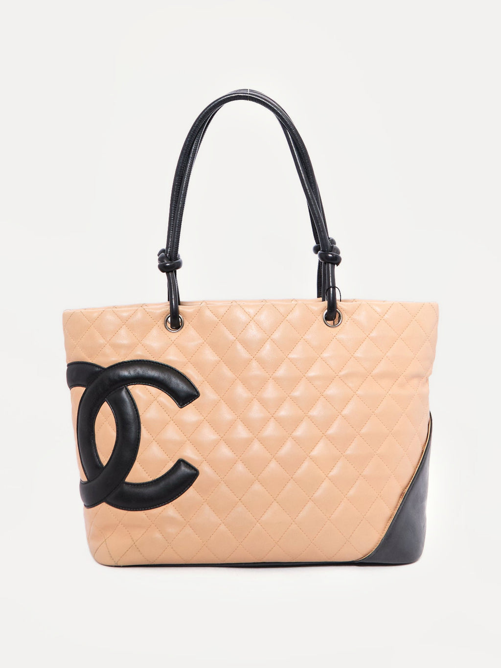 Chanel Tan Rue Cambon CC Tote