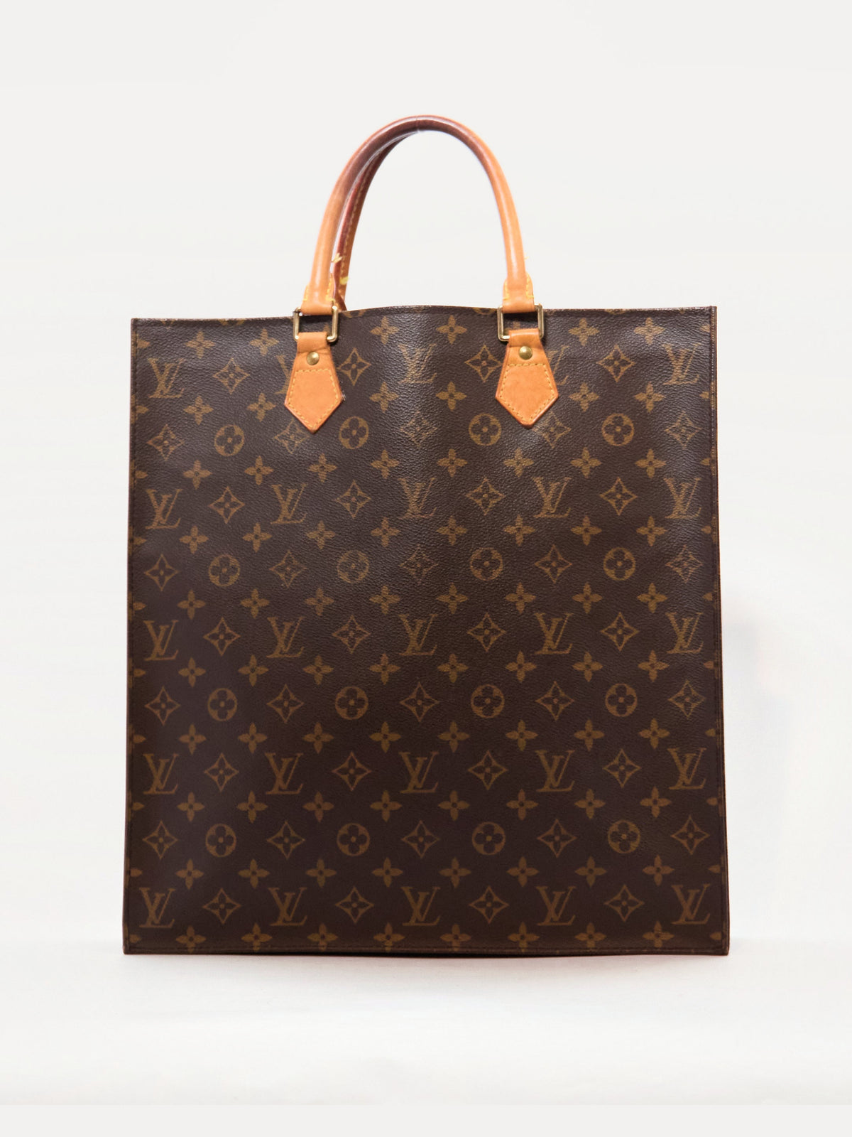 Louis Vuitton Sac Plat Brown Monogram Tote Bag