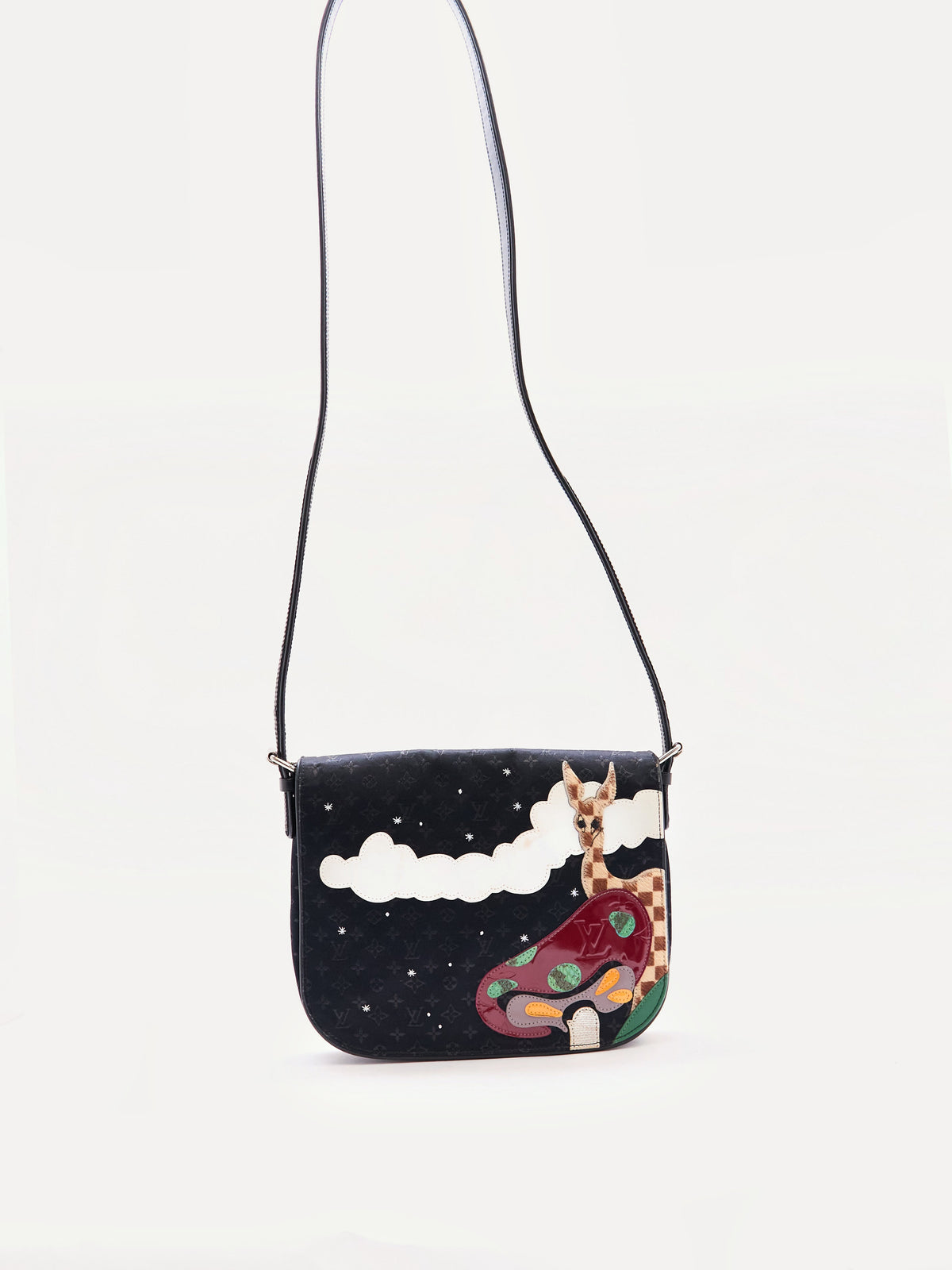 Louis Vuitton Black Monogram Patchwork Conte De Fees Musette Crossbody