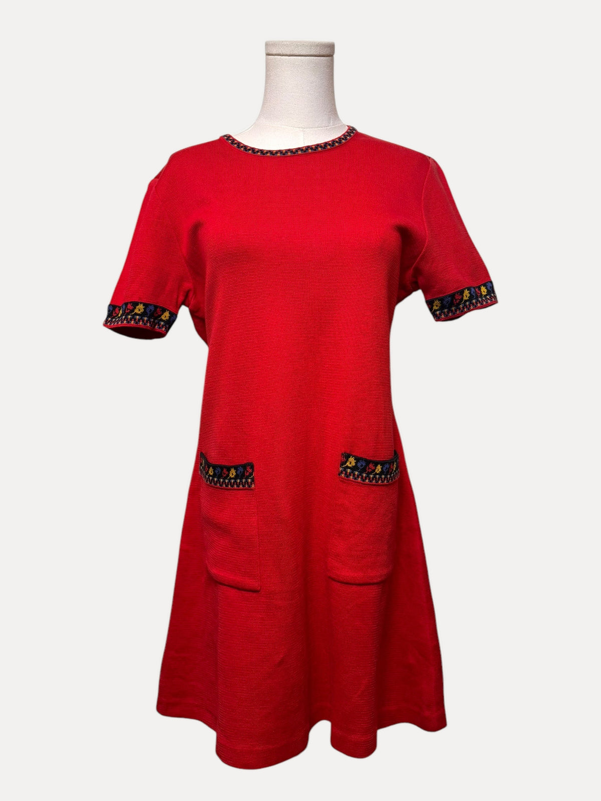 YSL Red Knit Mini Dress