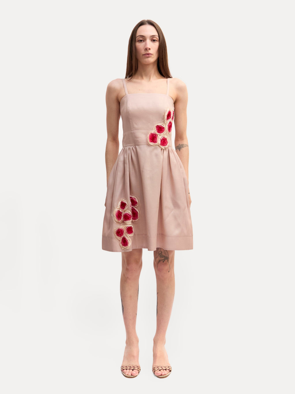 Fendi Pink Flower Tank Dress