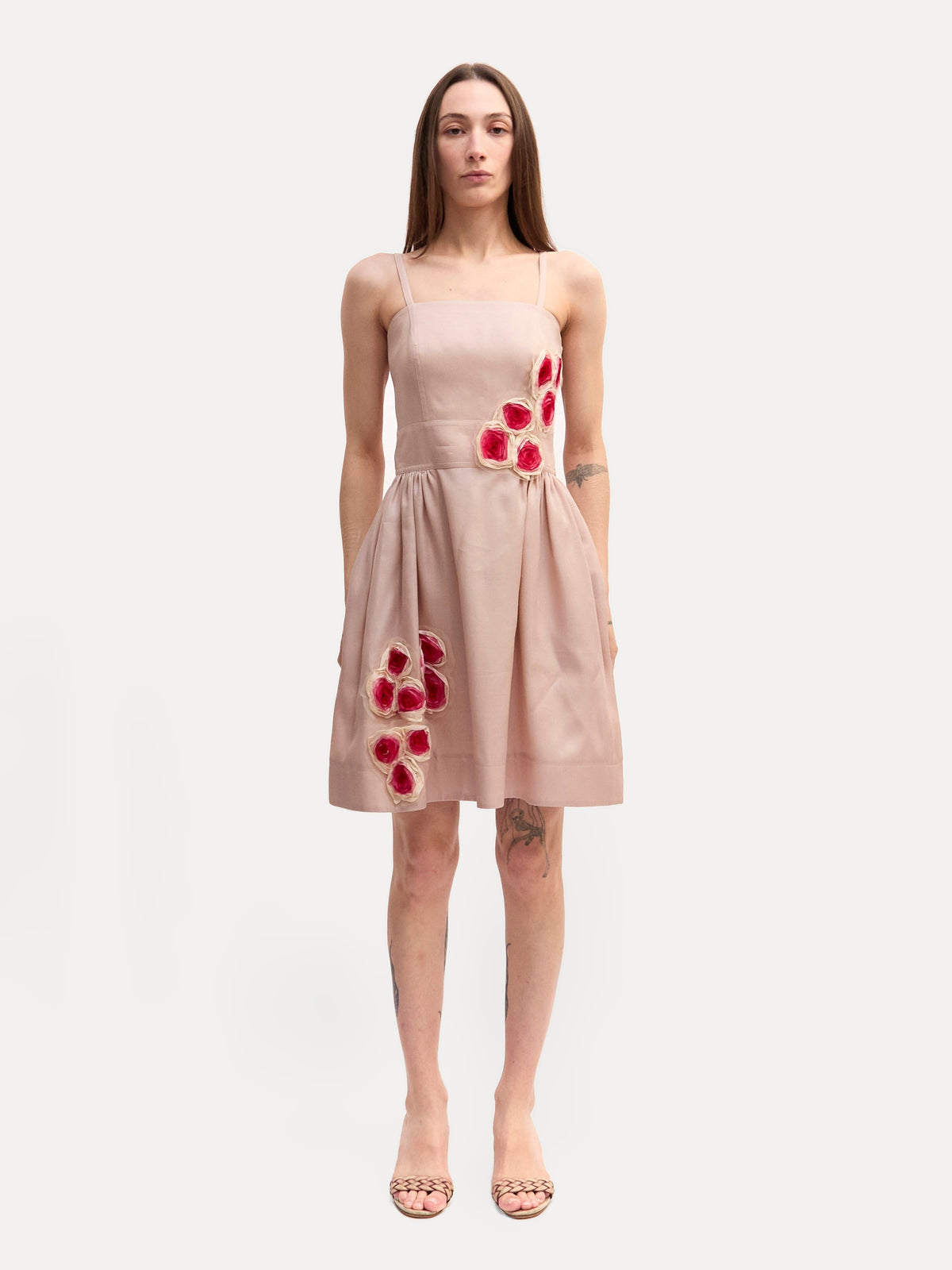 Fendi Pink Flower Tank Dress