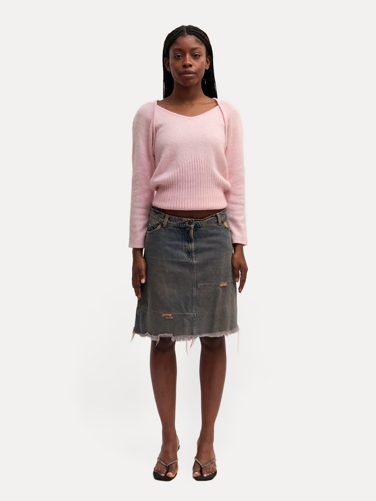Christian Dior Pink Silk Blend Knit Sweater