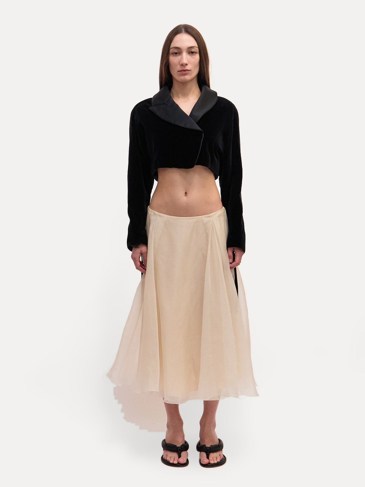Ralph Lauren Purple Label Chiffon Skirt