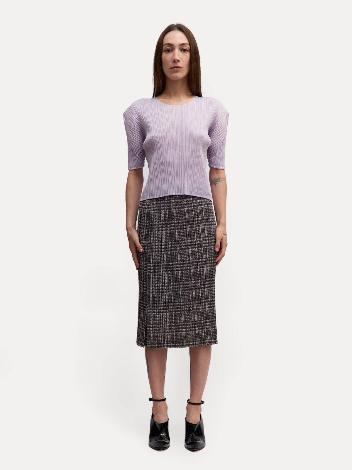 Issey Miyake Light Purple Pleats Please Top