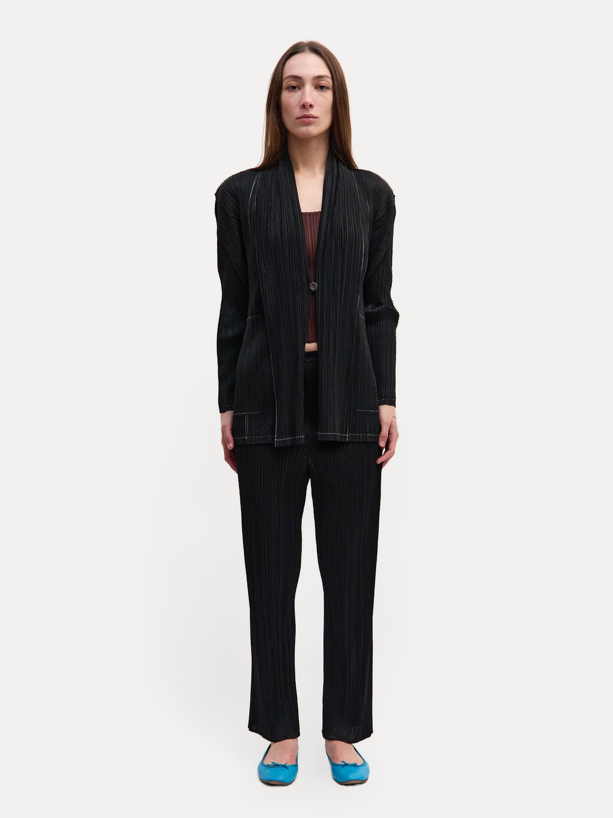 2014 Pleats Please Black Long Sleeve