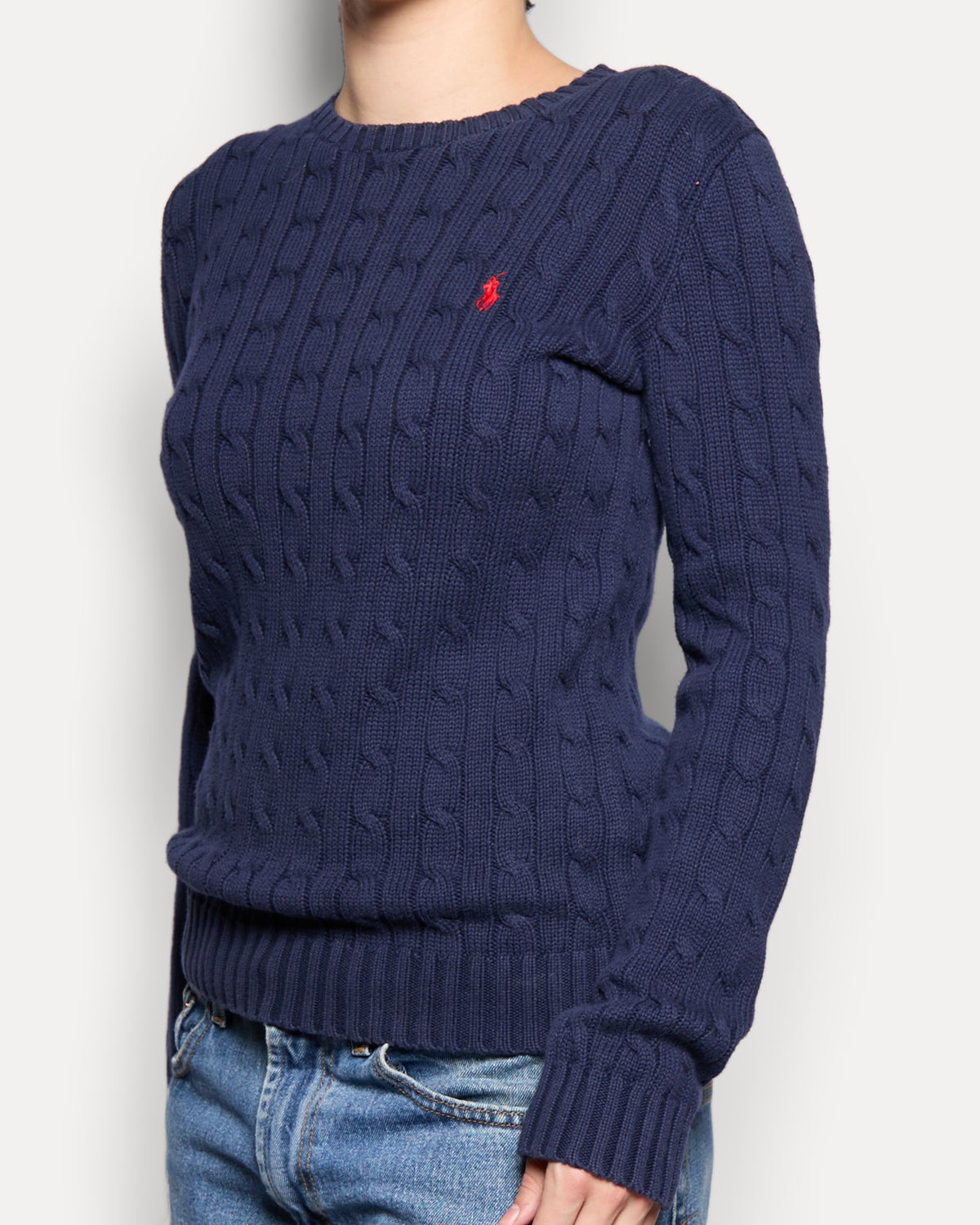 Ralph Lauren Navy Cable Knit Sweater