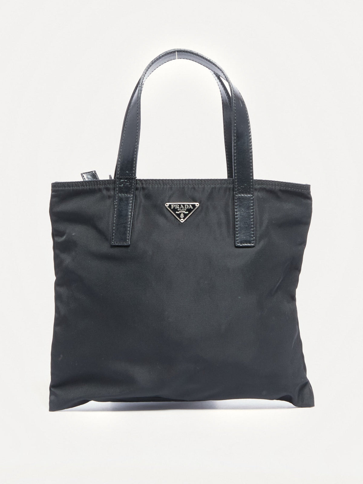 90's Prada Black Nylon Mini Hand Bag