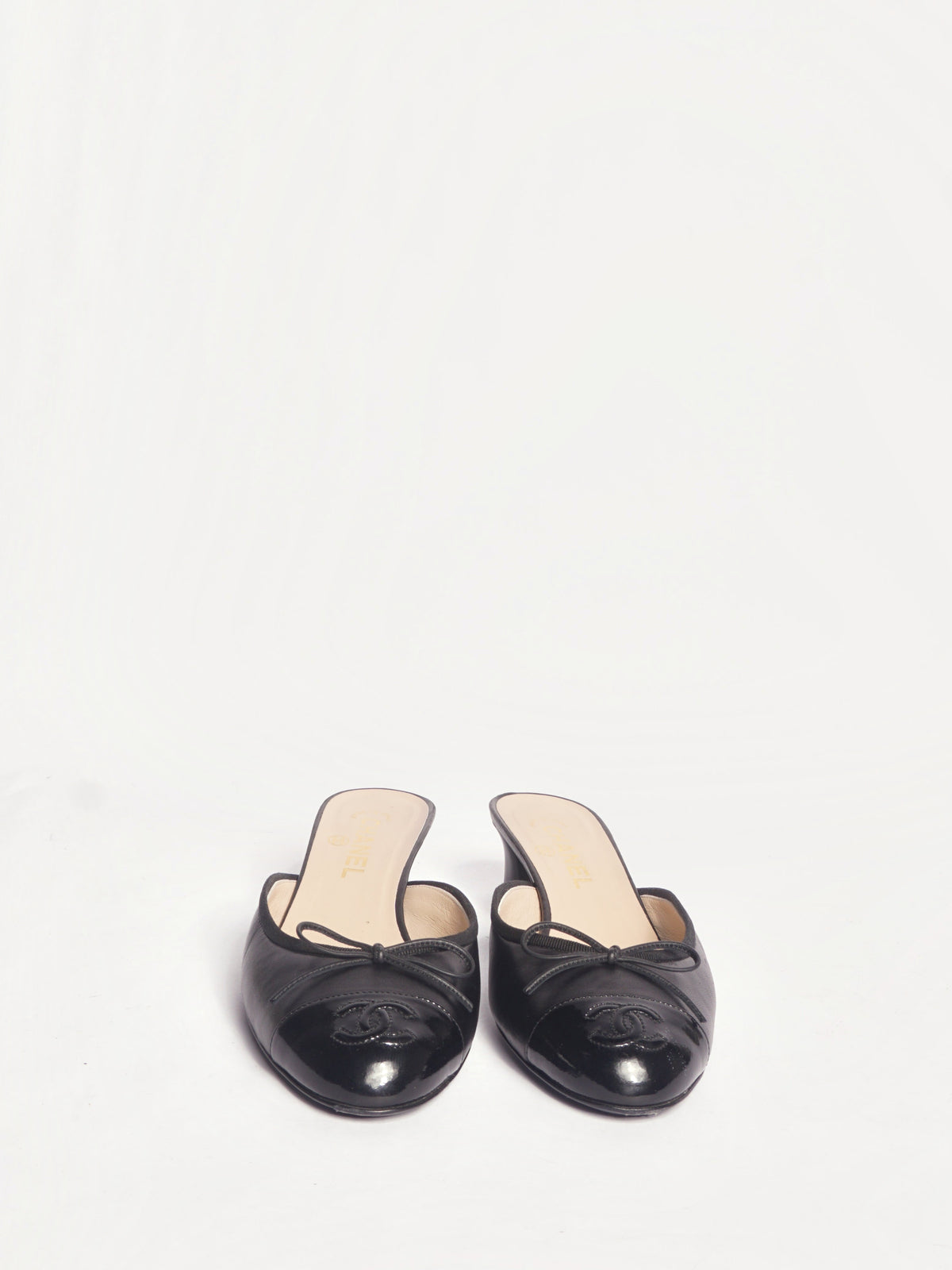 Chanel Black Mules