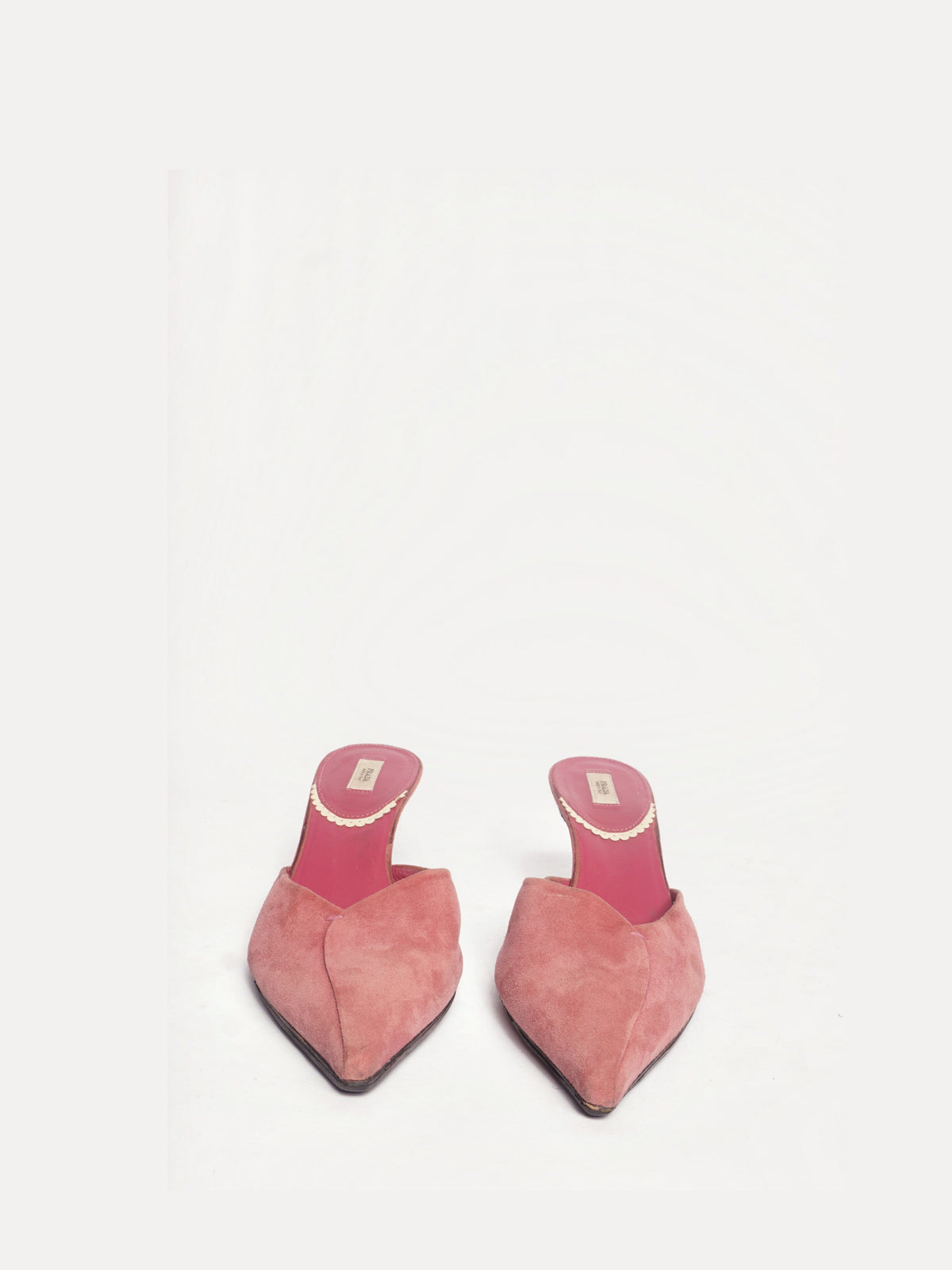 Prada Suede Pink Mules