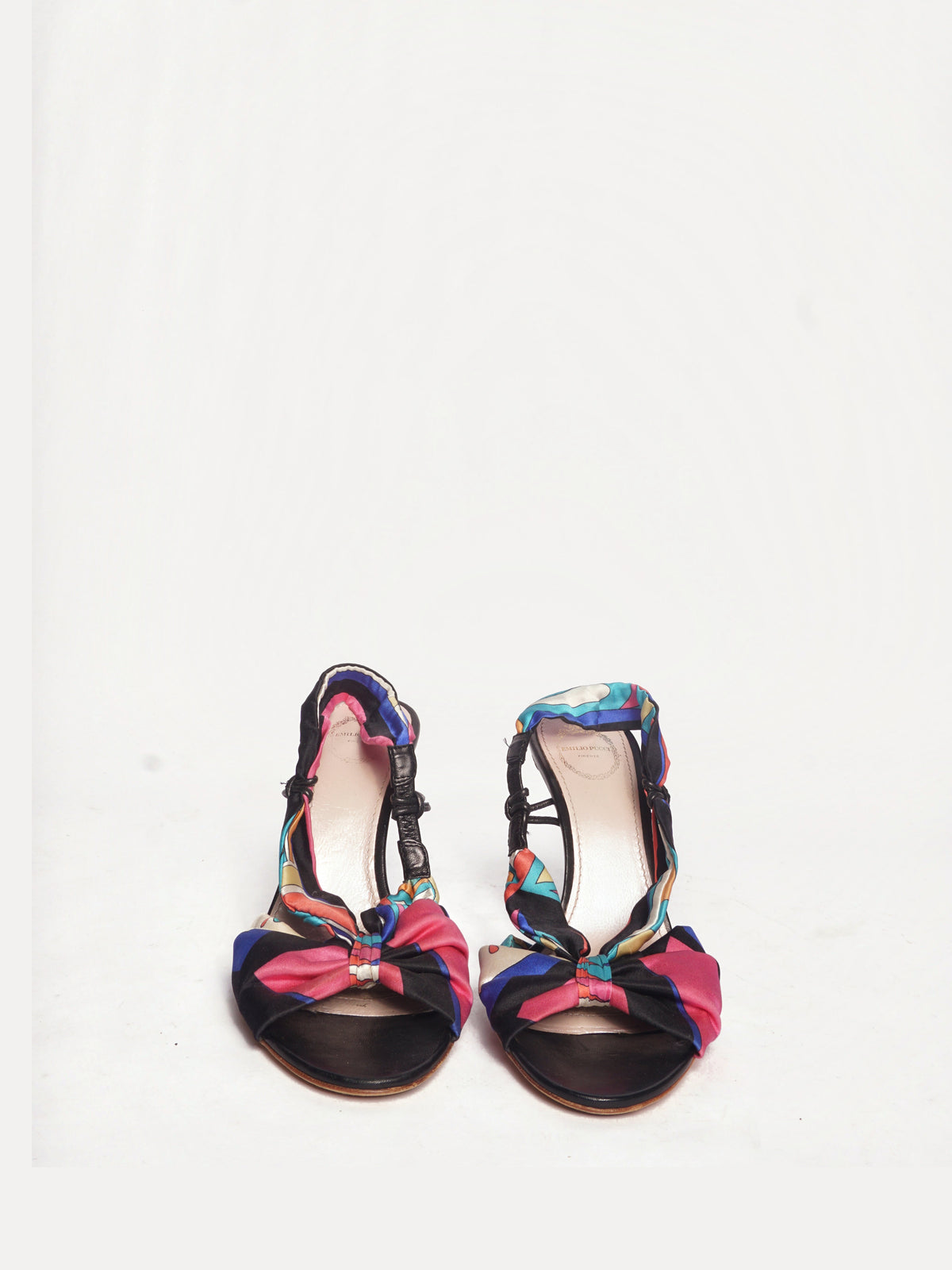 Emilio Pucci Multicolor Slingback Heels