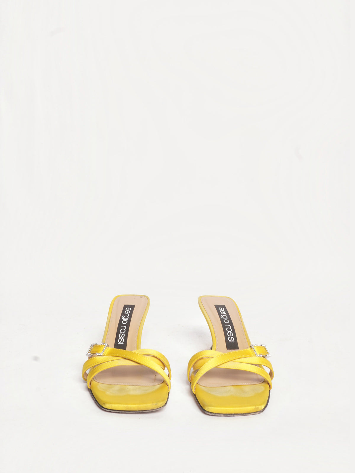 Sergio Rossi Yellow Mini Prince Heeled Sandals