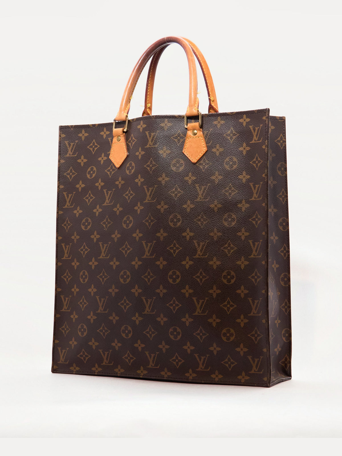 Louis Vuitton Sac Plat Brown Monogram Tote Bag