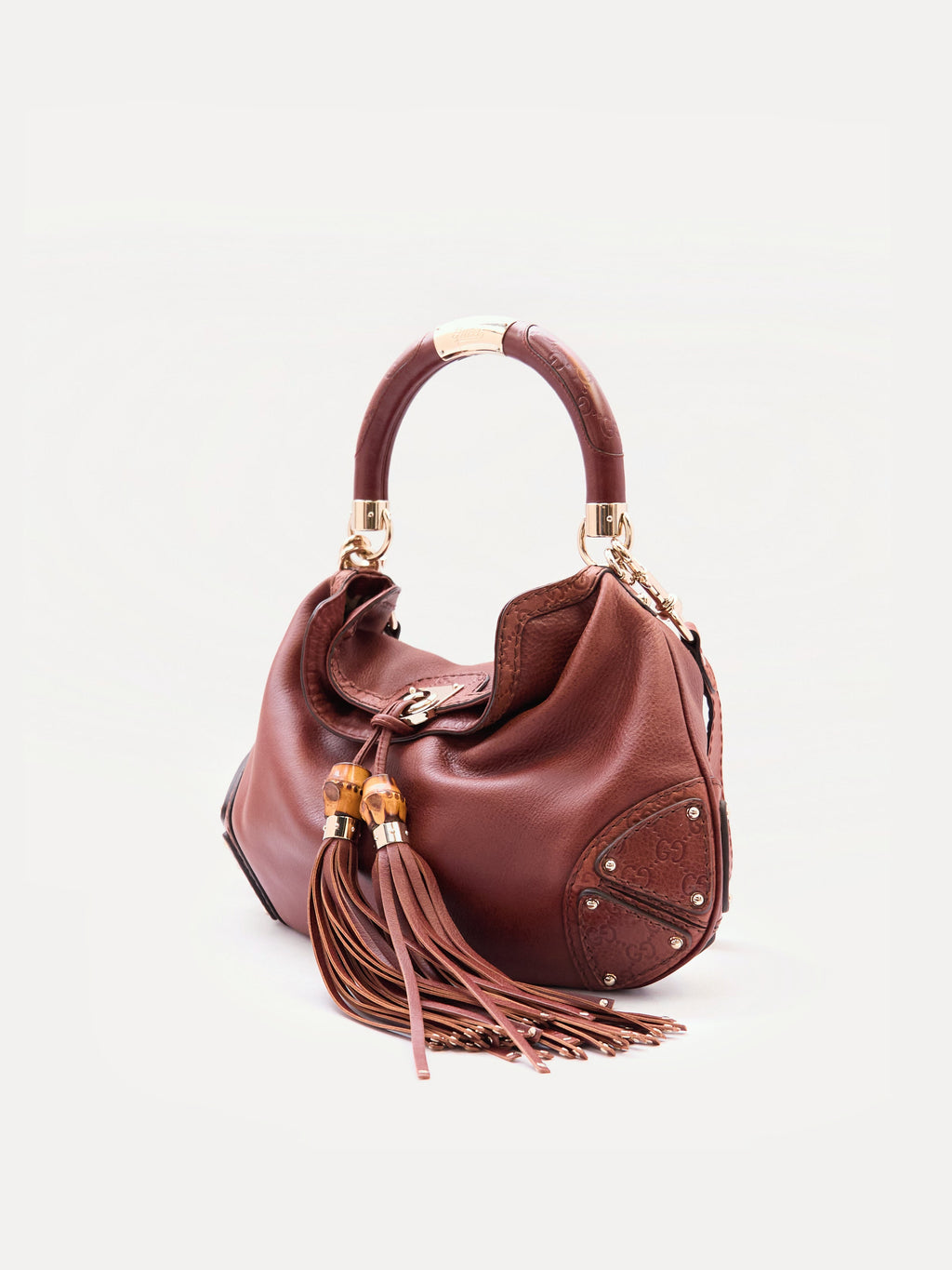 Gucci Black Leather Indy Bag