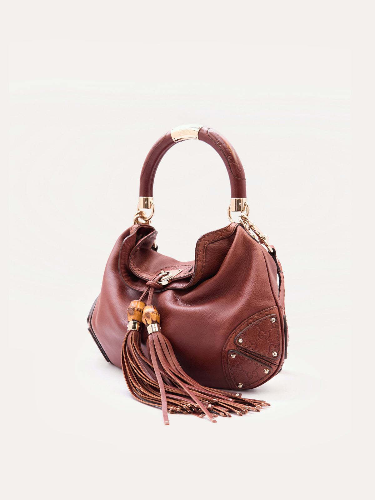 Gucci Black Leather Indy Bag