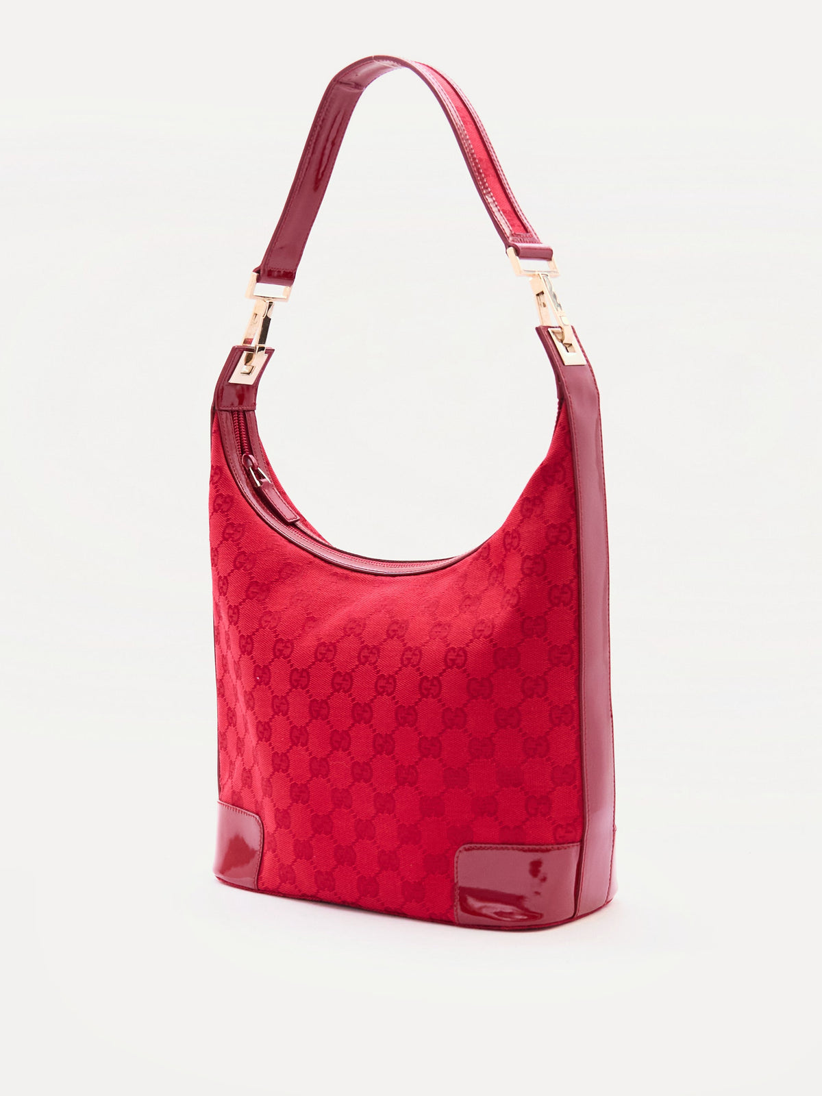 Gucci Red Monogram Sholder Bag
