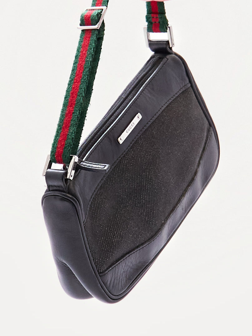 Gucci Black Sherry Canvas Pouch