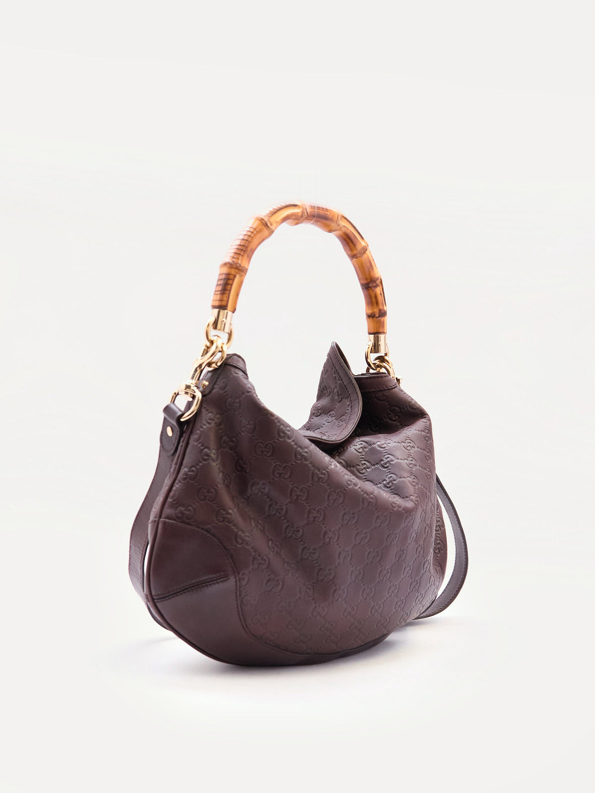 Gucci Guccissima Bamboo Handle Bag