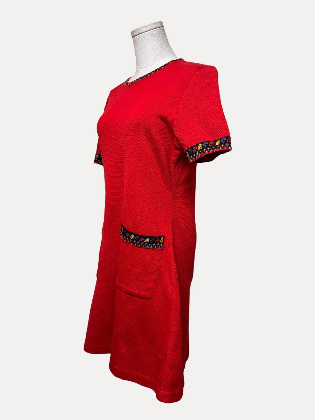 YSL Red Knit Mini Dress