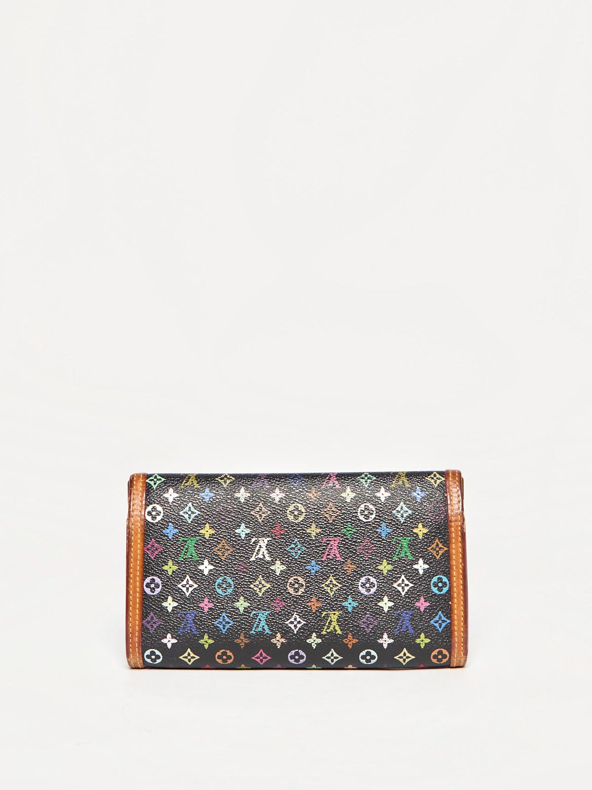Louis Vuitton Black Murakami Multicolor Porte Tresor Long Wallet