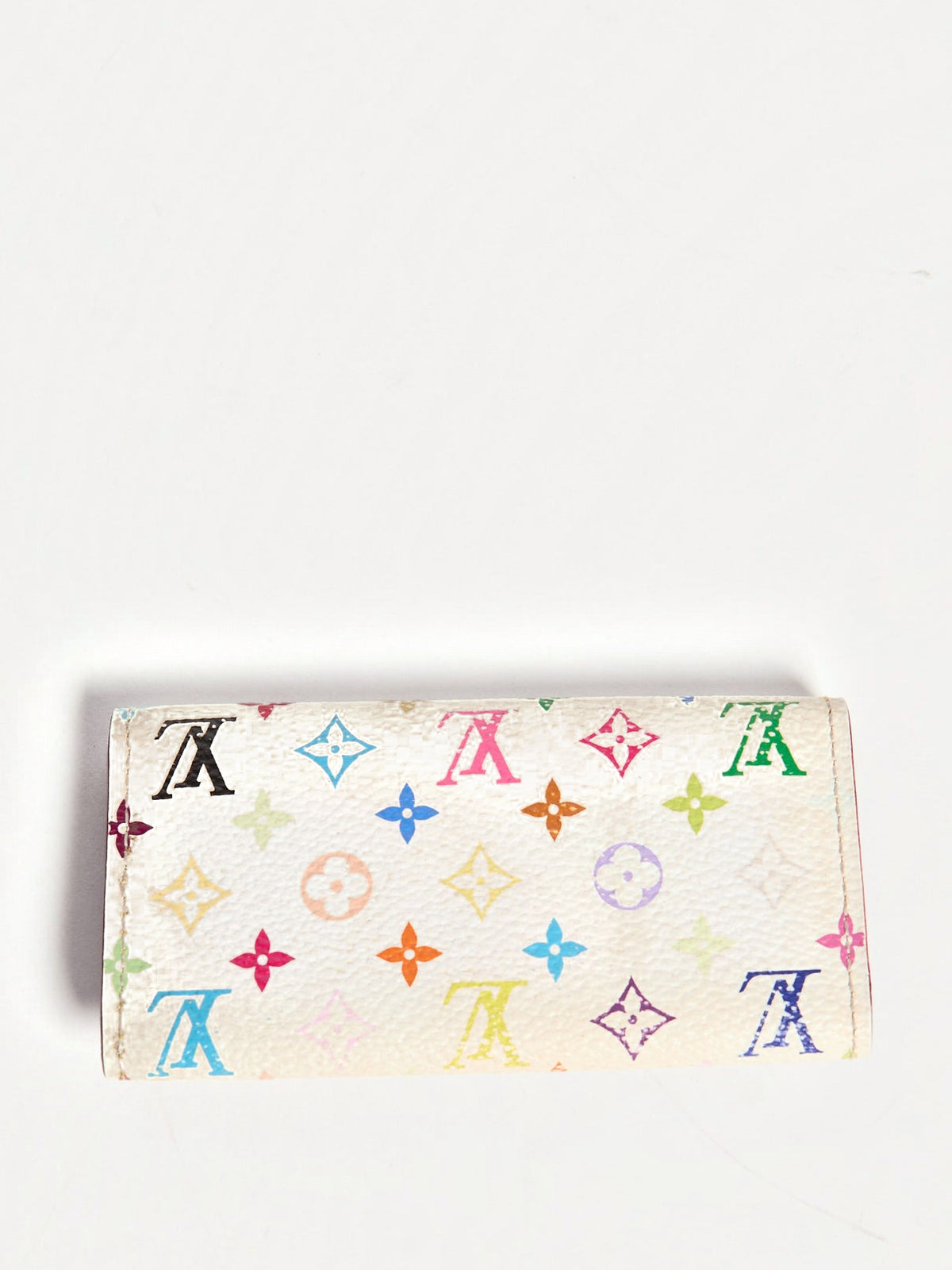 Louis Vuitton White Murakami Monogram Multicolor Key Case