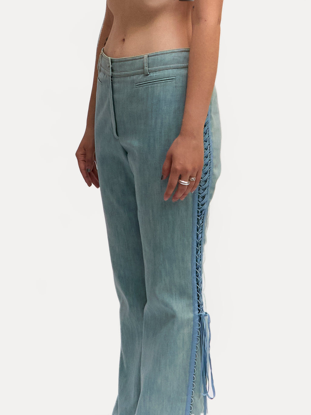 Christian Dior 'Admit It' Denim Pants by John Galliano