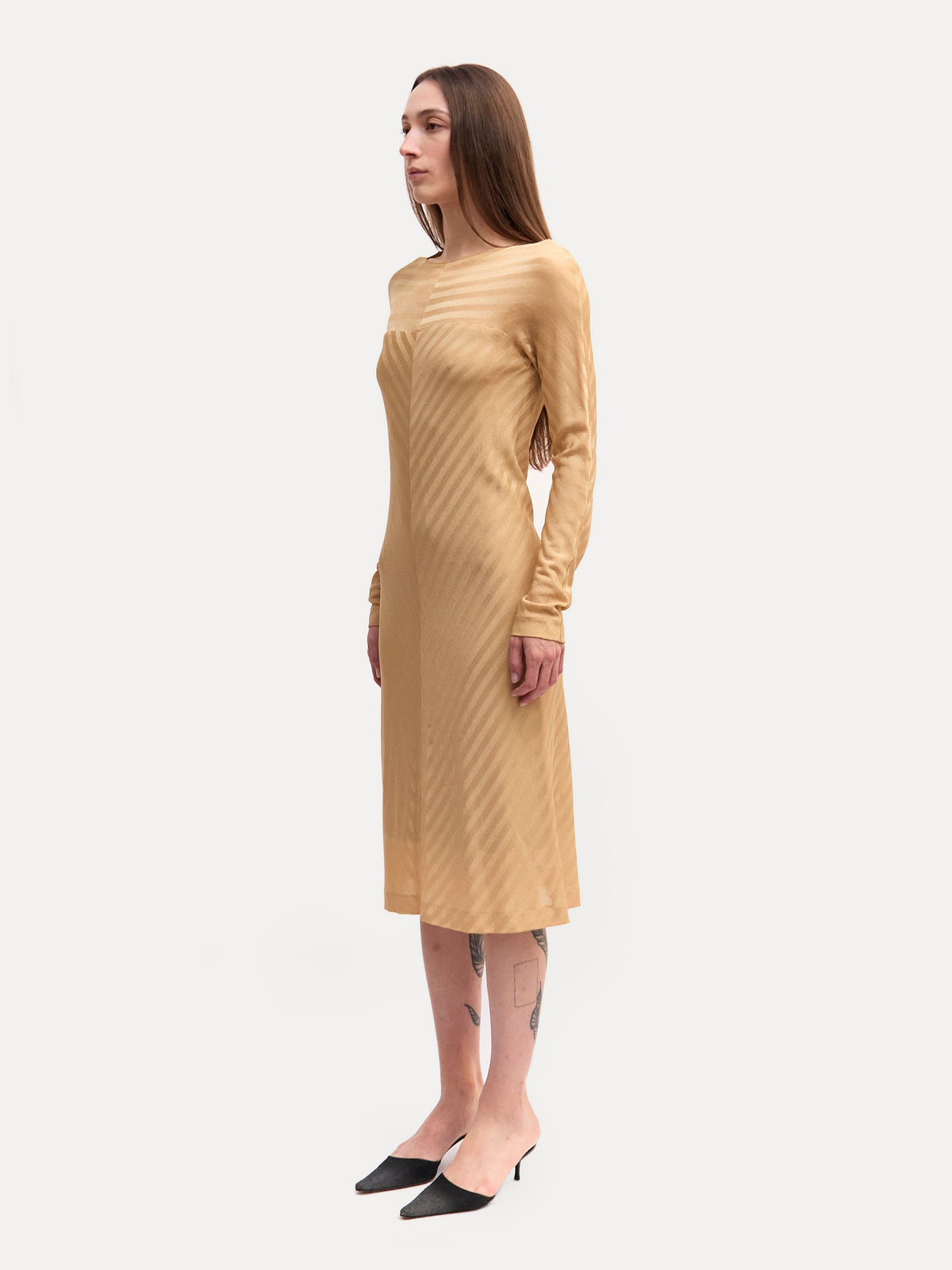 Missoni Gold Long Sleeve Dress