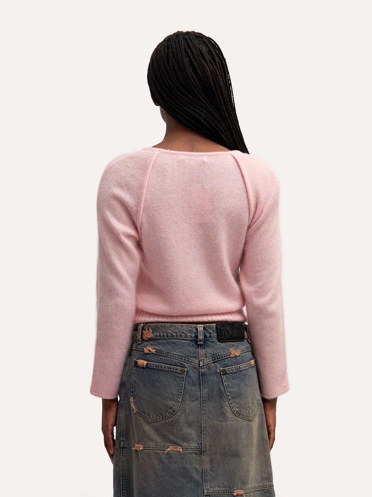 Christian Dior Pink Silk Blend Knit Sweater