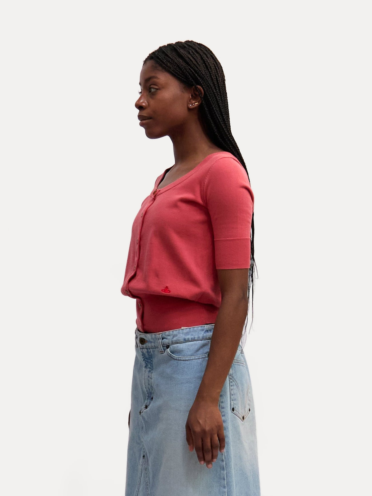 Vivienne Westwood Pink Short Sleeve Cardigan