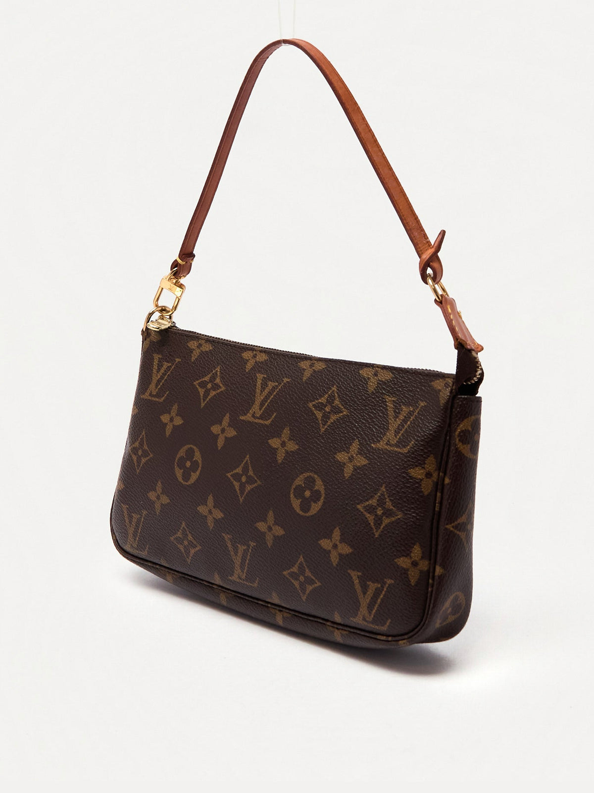 90's Louis Vuitton Pochette Accessoires Brown Monogram Pouch