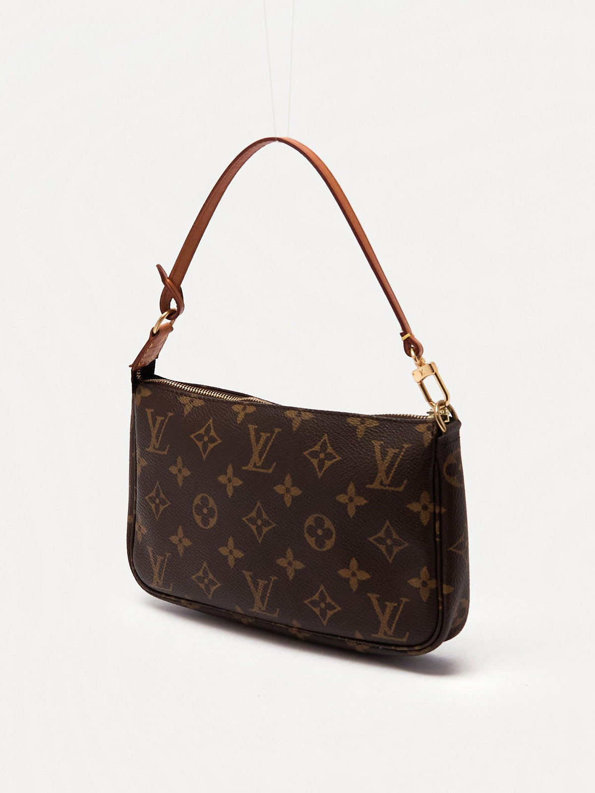 90's Louis Vuitton Pochette Accessoires Brown Monogram Pouch