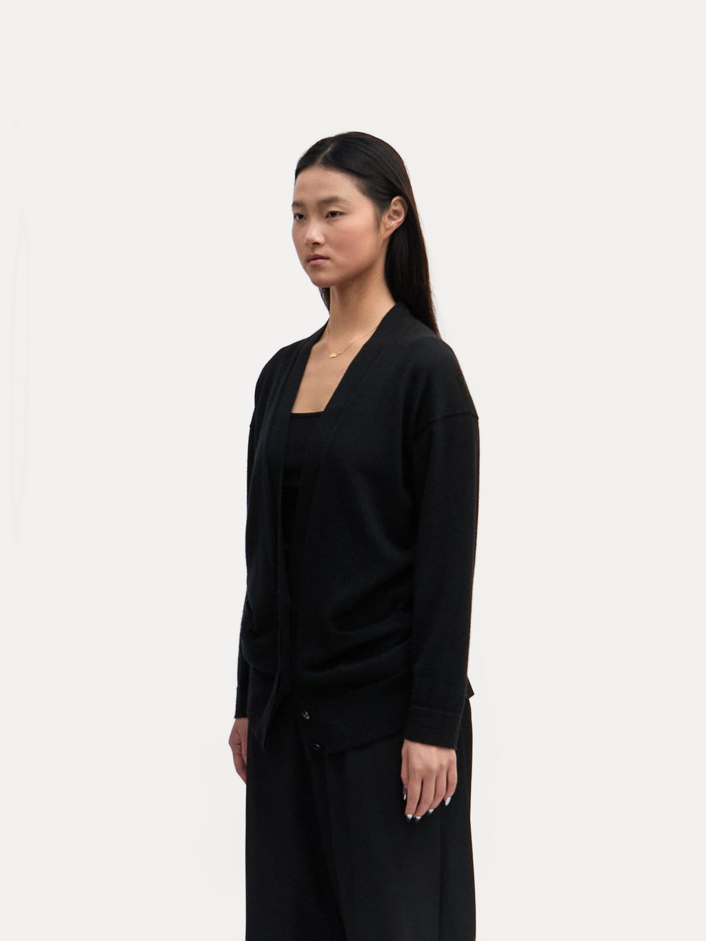 Hermes Black Wool Cardigan