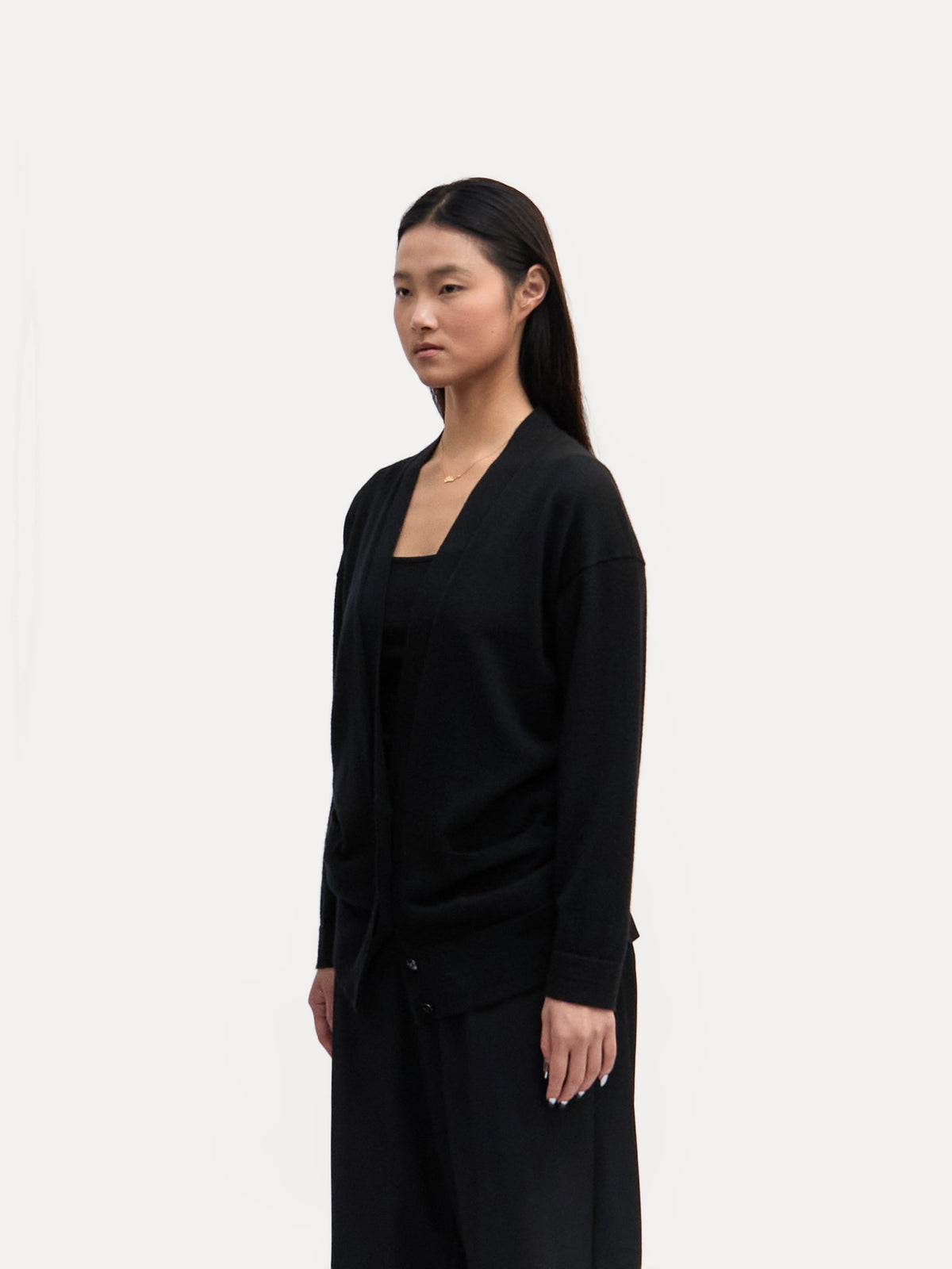 Hermes Black Wool Cardigan
