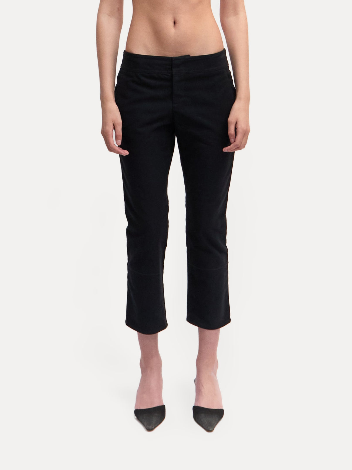 90's Navy Gucci Cropped Trouser