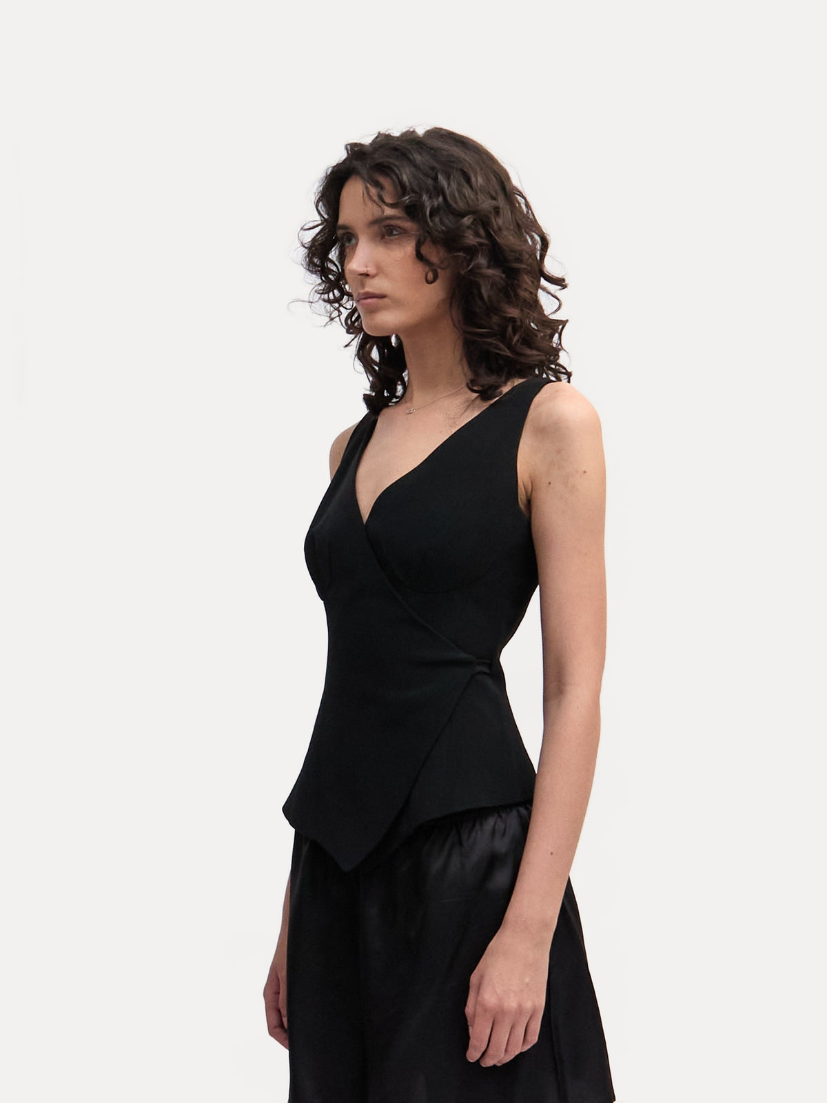 90’s Donna Karan Black Vest