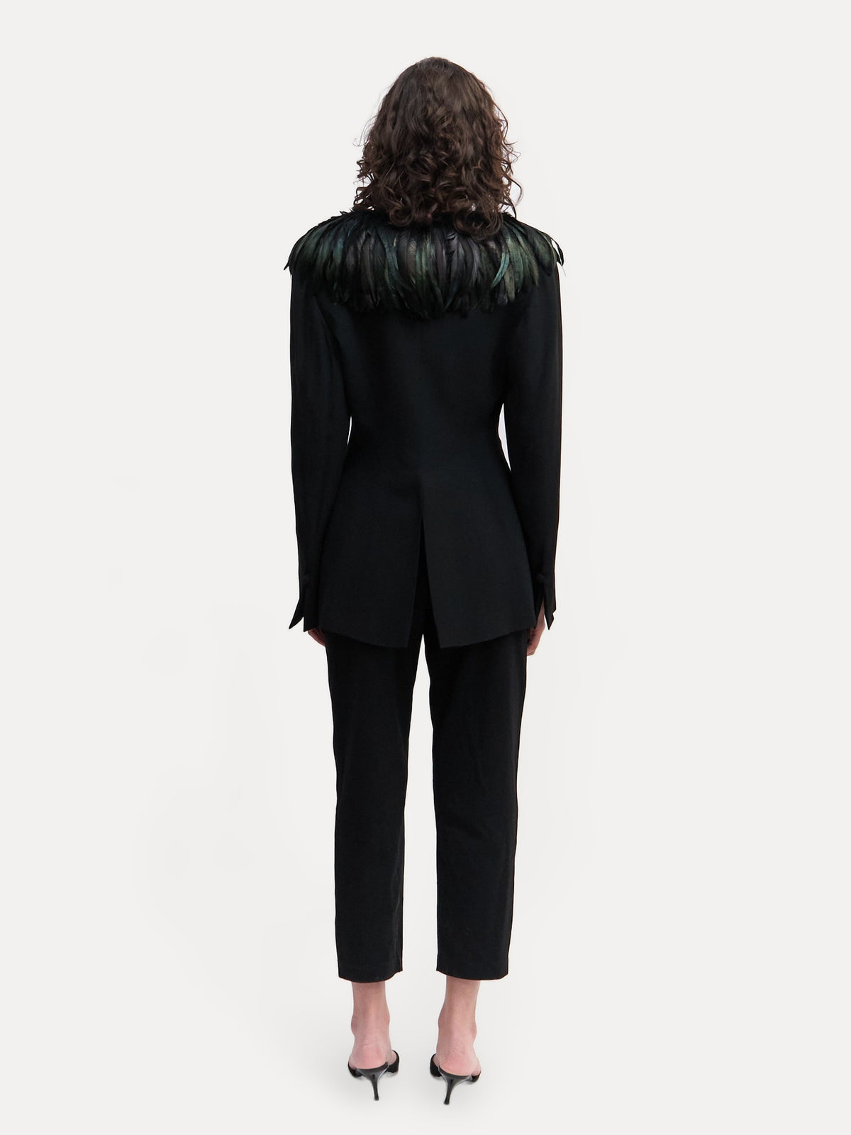 90's Sophie Sitbon Feathered Blazer