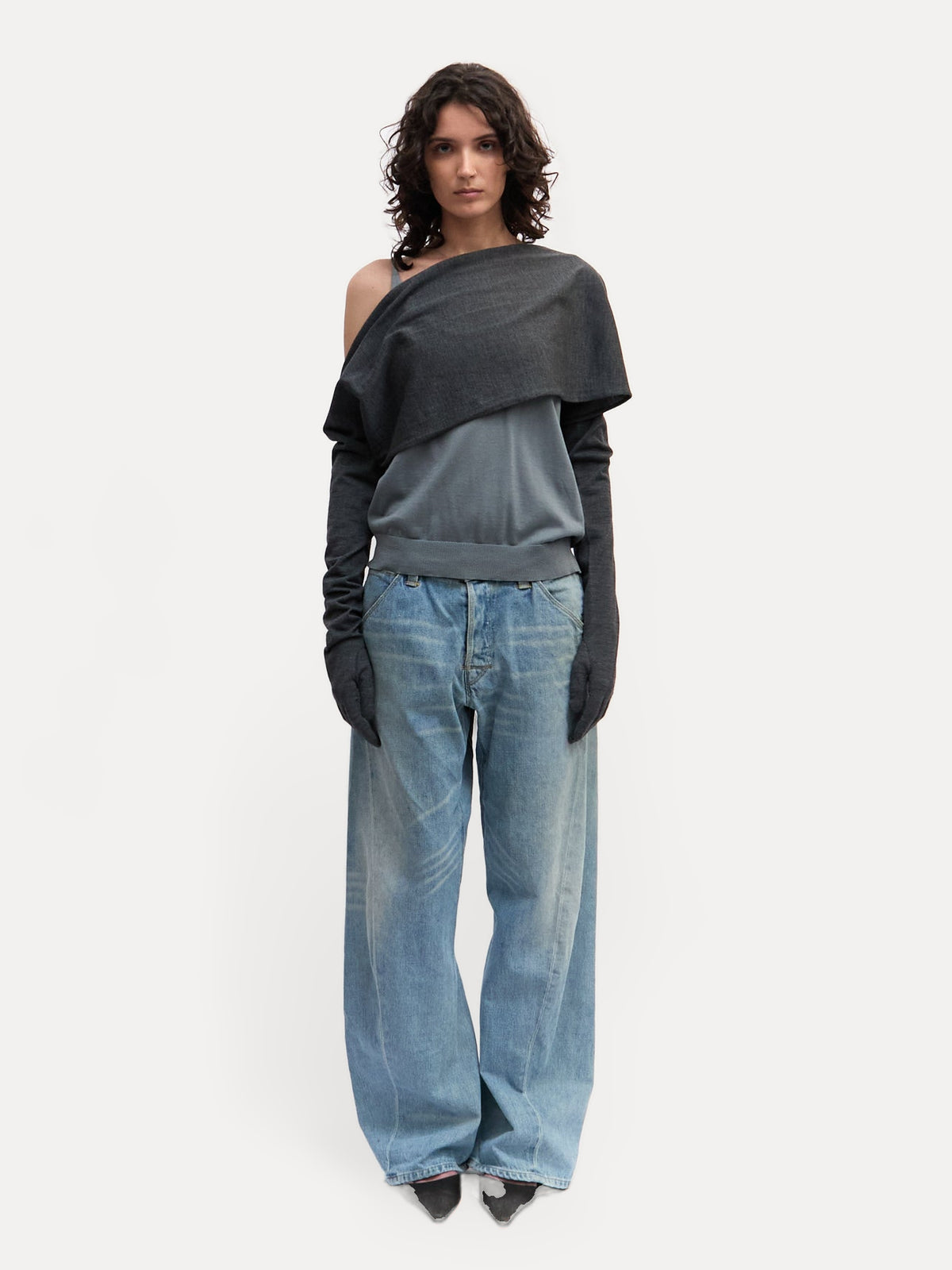 Comme des Garçons Wool Bolero with Gloves
